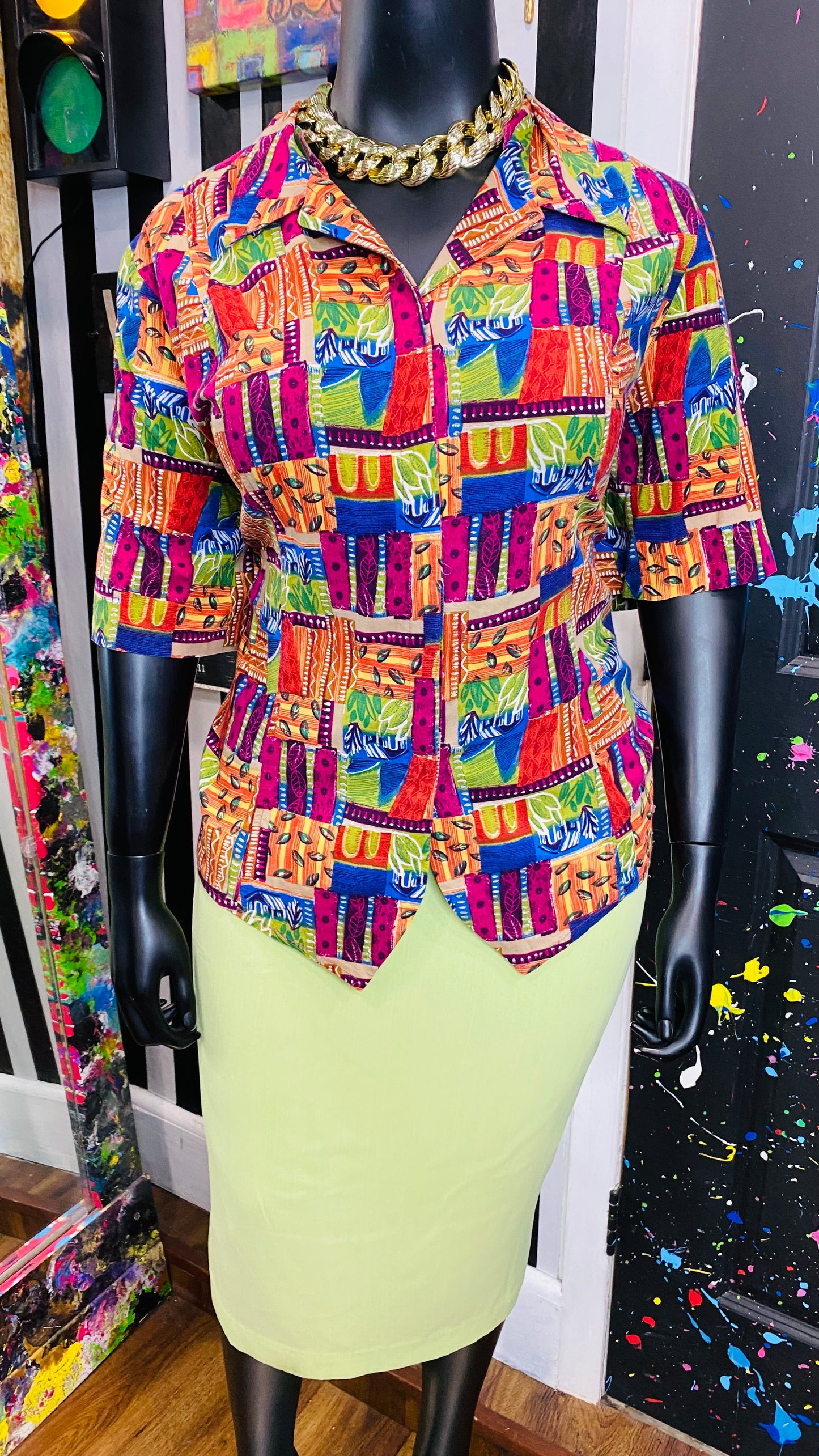 Vintage Rayon Blouse (24)