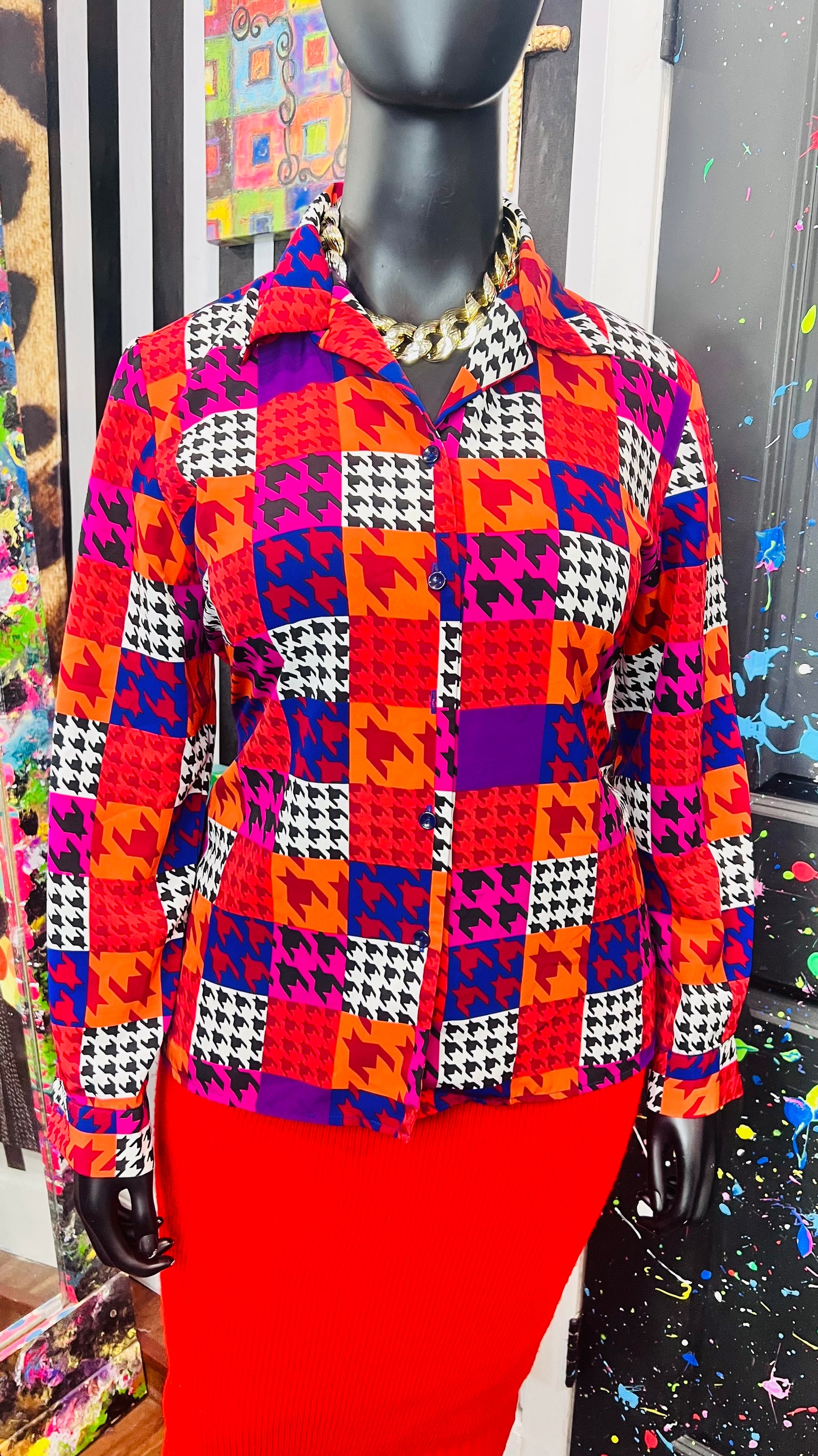 Vintage Funky 80’s Blouse (16)
