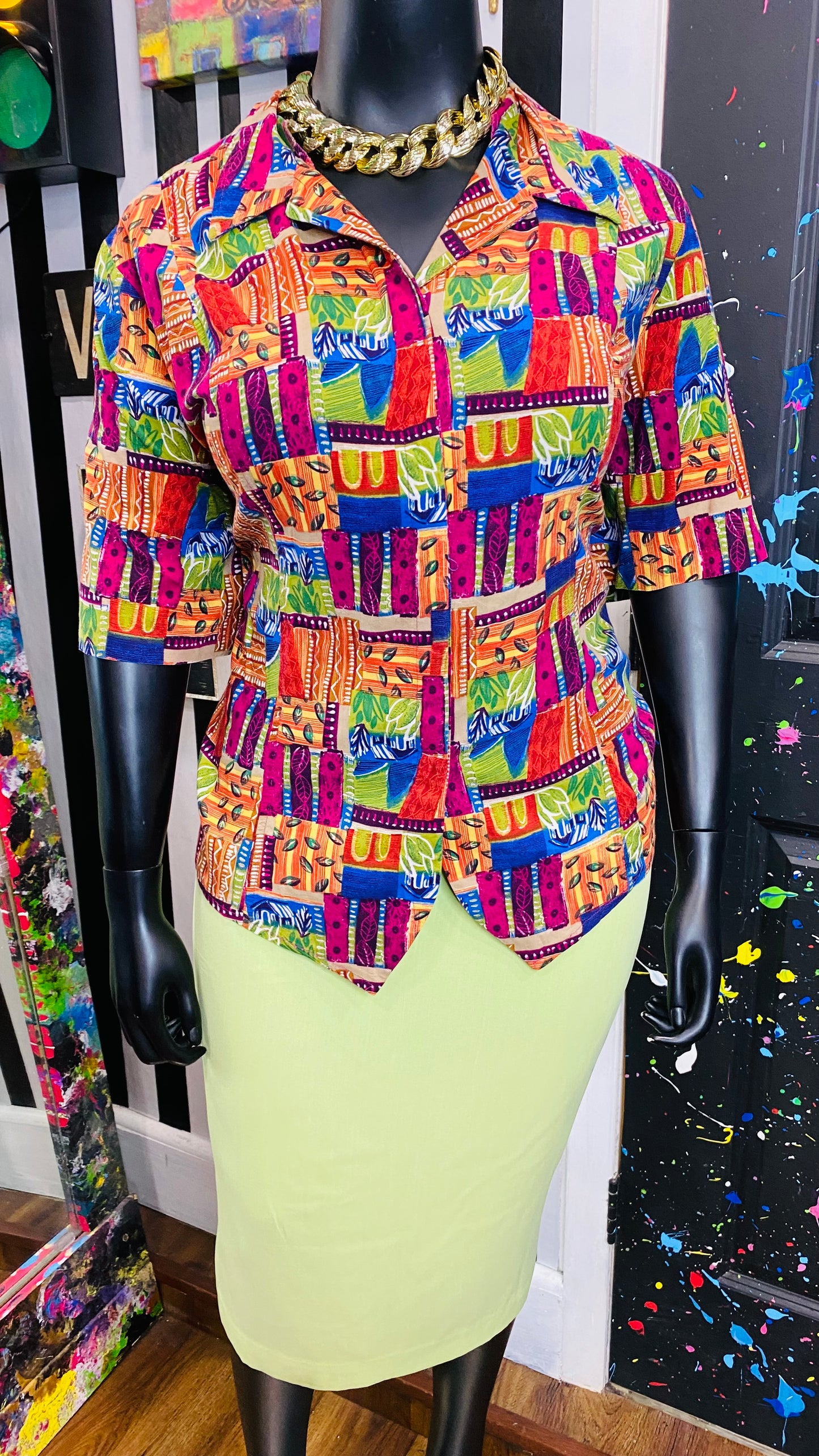 Vintage Rayon Blouse (24)