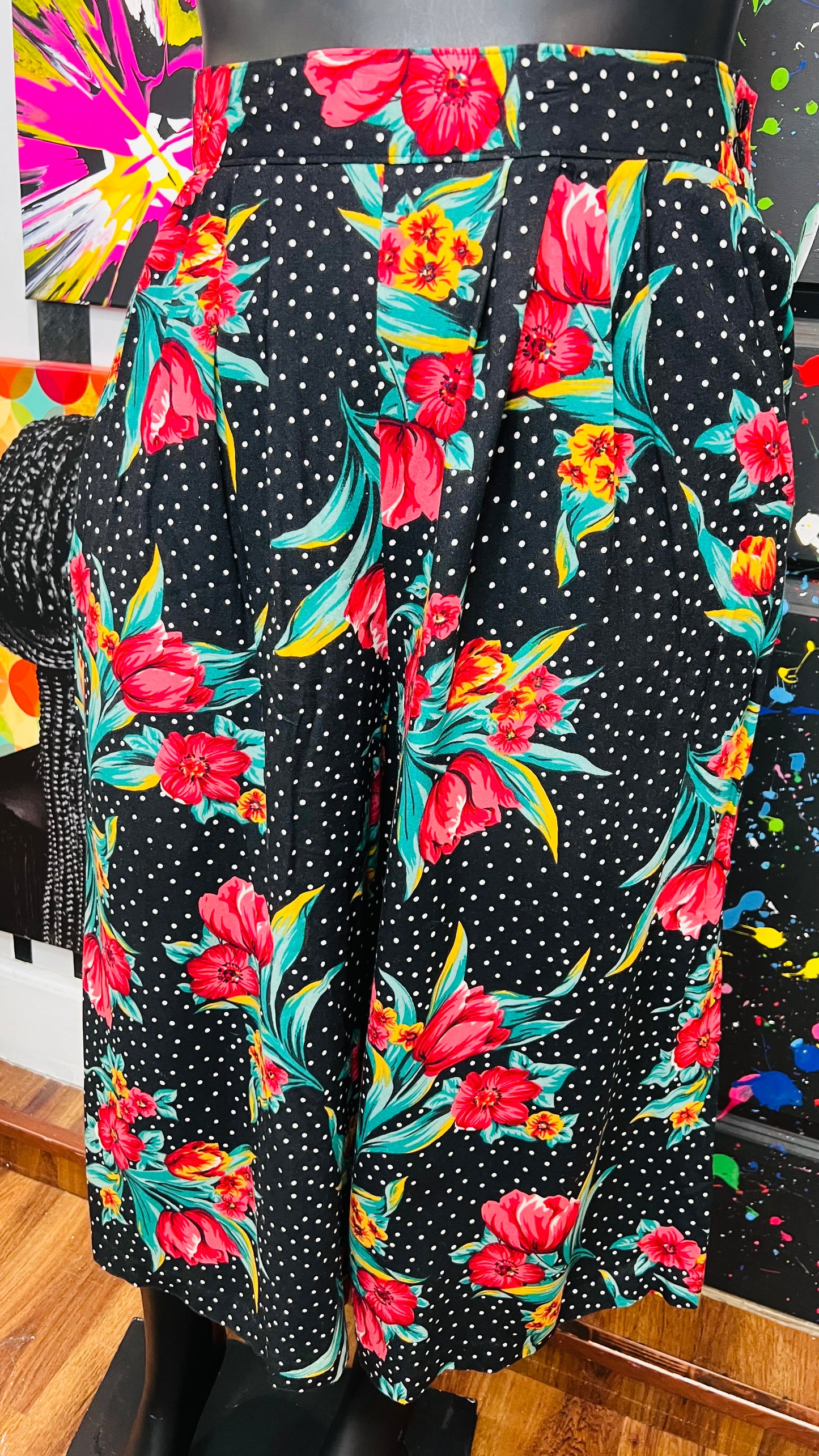 Vintage Polka Dot & Floral Gaulchos (18)