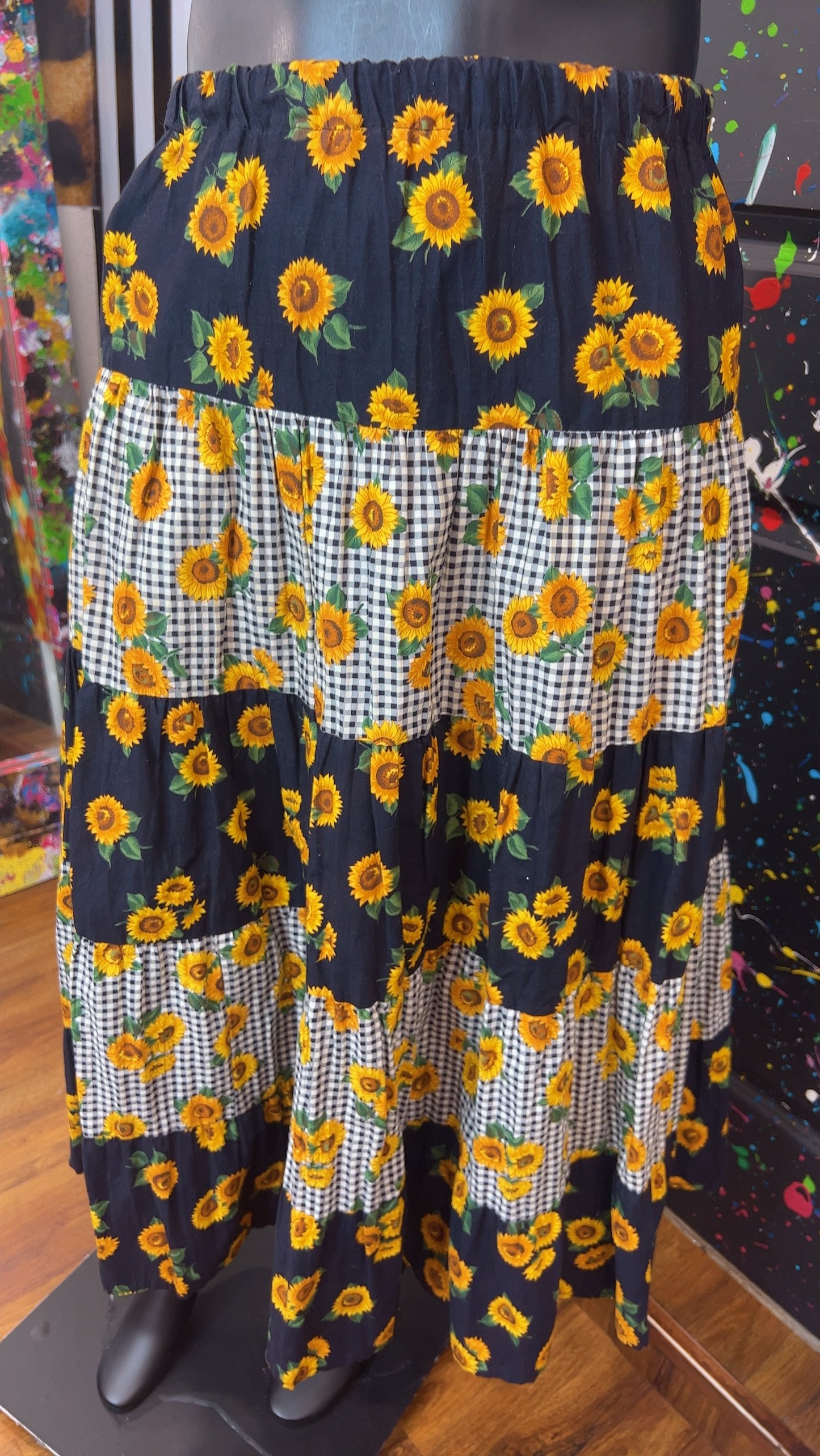 Vintage Sun Flower Skirt (20)