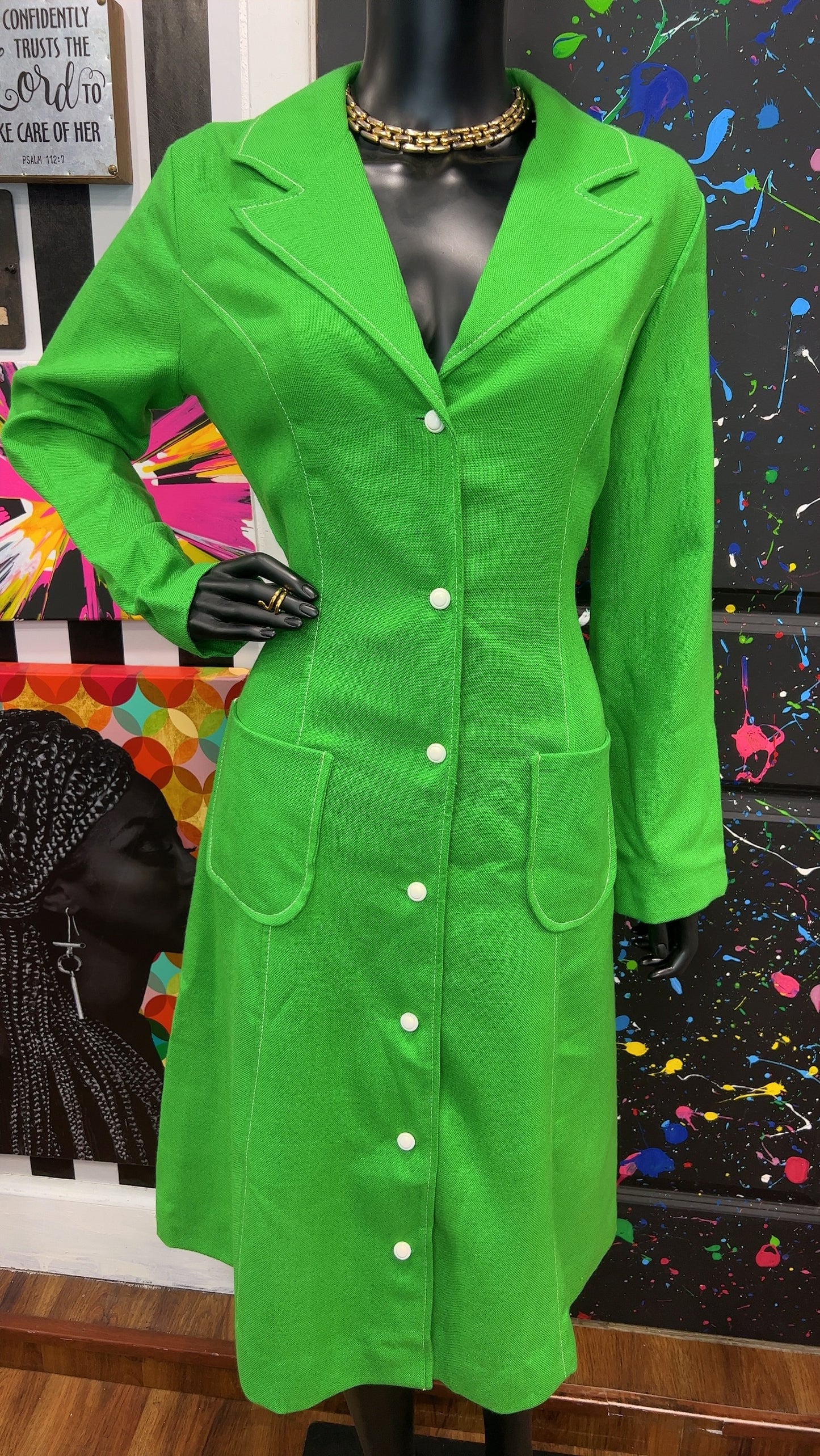 Vintage 70’s Lillian Russell Dress (16) Fits like a modern size 12