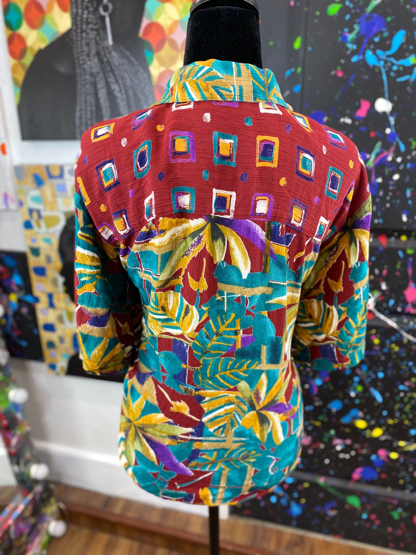 Vintage Short Sleeve Blouse