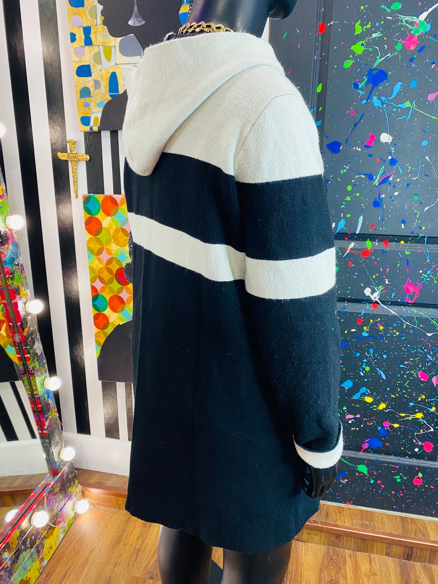 B&W Sweater/Blazer