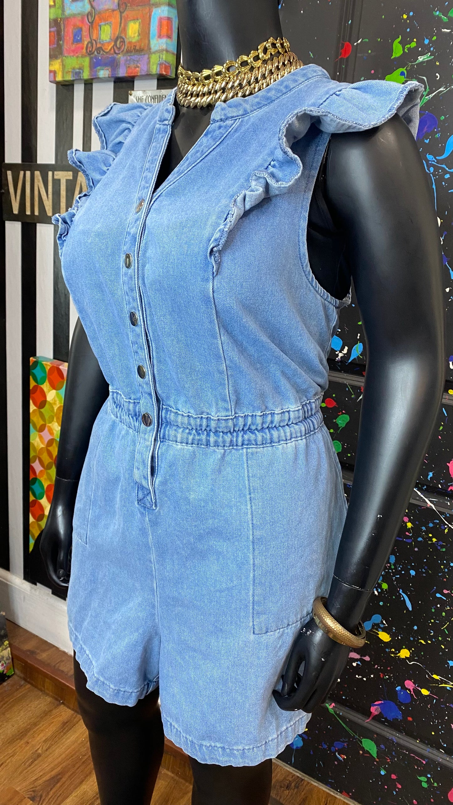 Denim Shorts Romper (20)