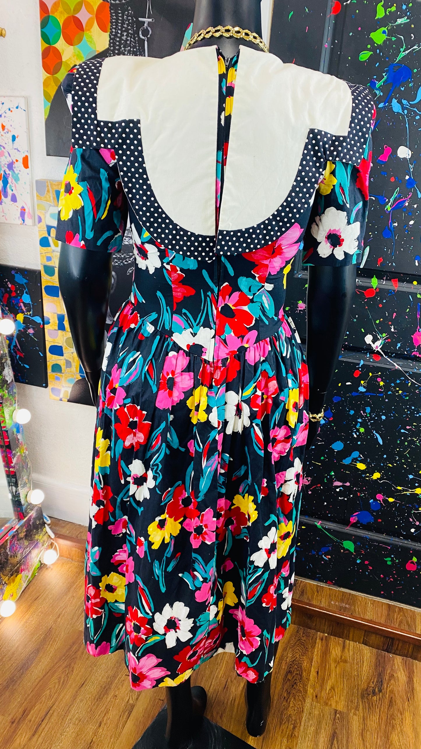 Vintage Short Sleeve Dress