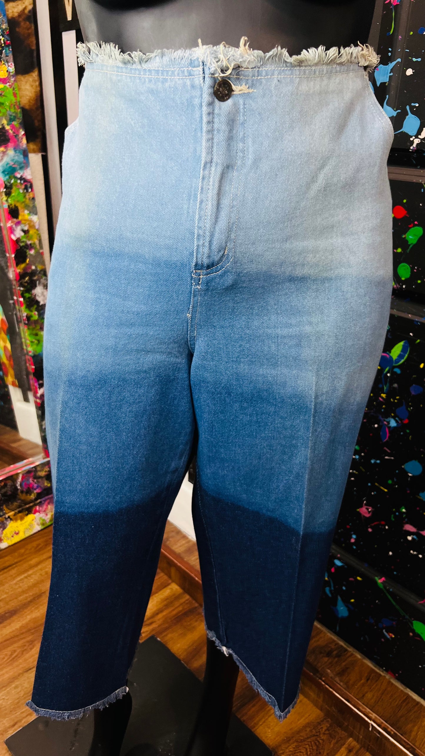 Vintage Y2K Ombré Capris (24)