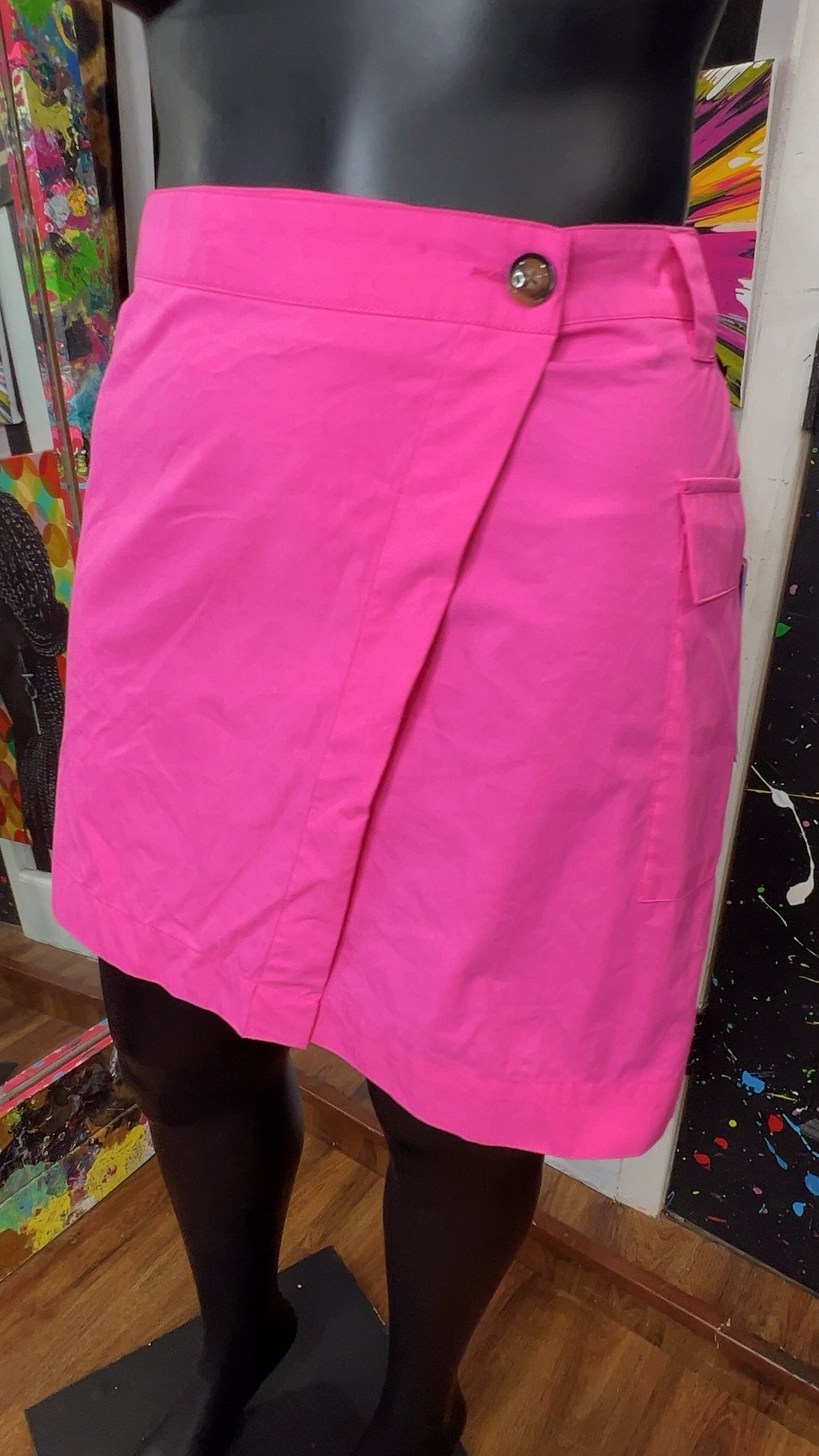 Pink Cargo Skirt (24)