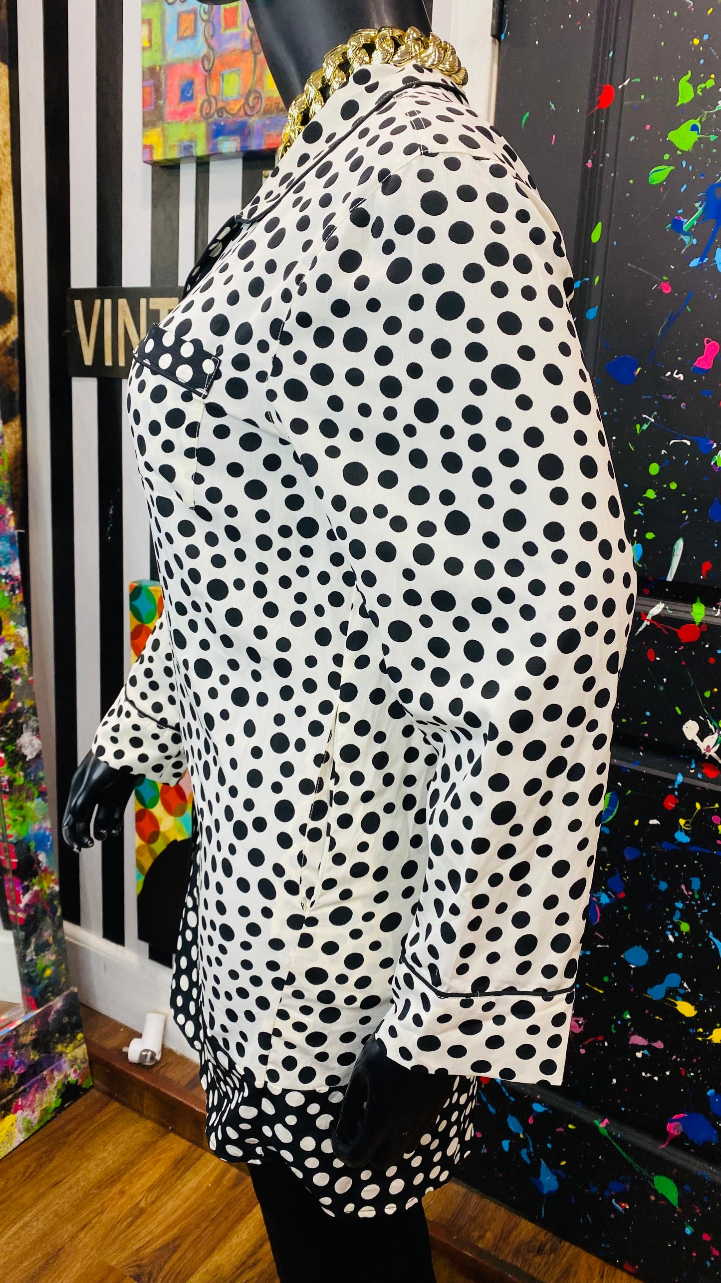Black & White Polka Dot Blouse (16)