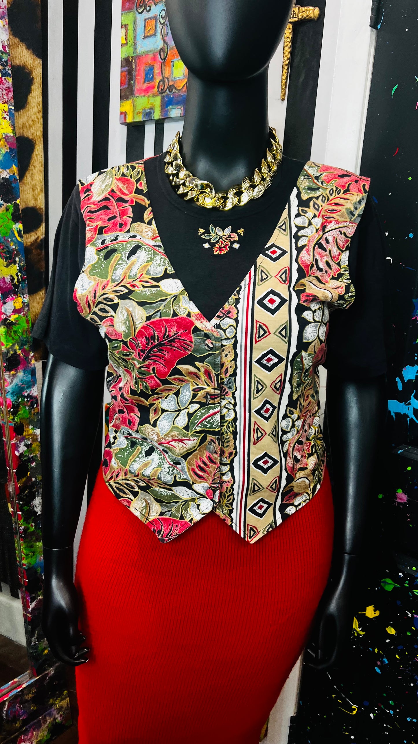 Vintage Deadstock Blouse w/ Vest (16)