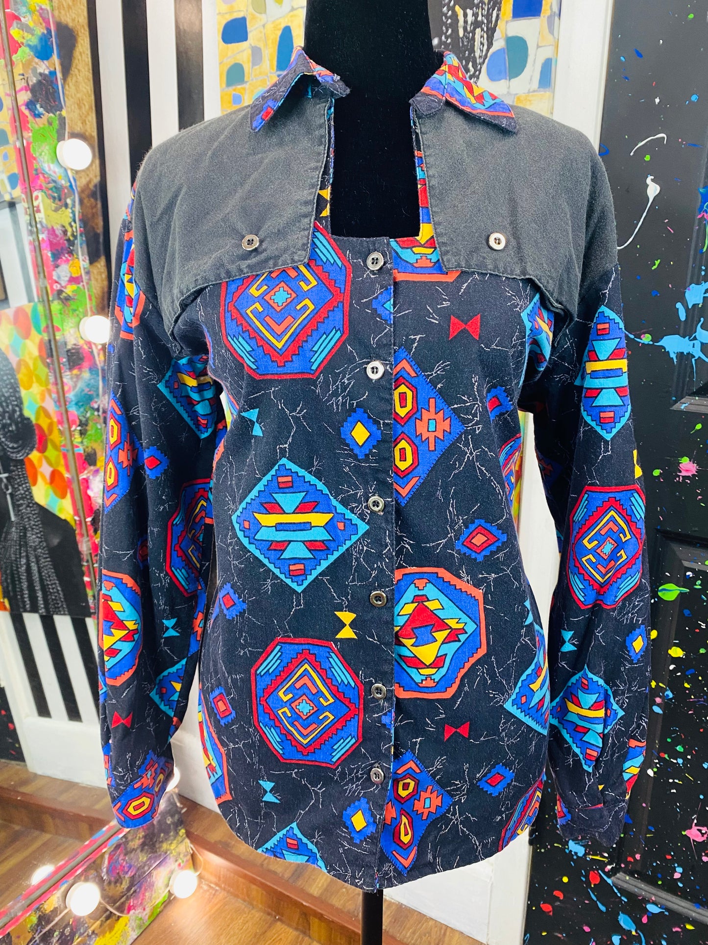 Vintage Noah’s Flood Long Sleeve Blouse