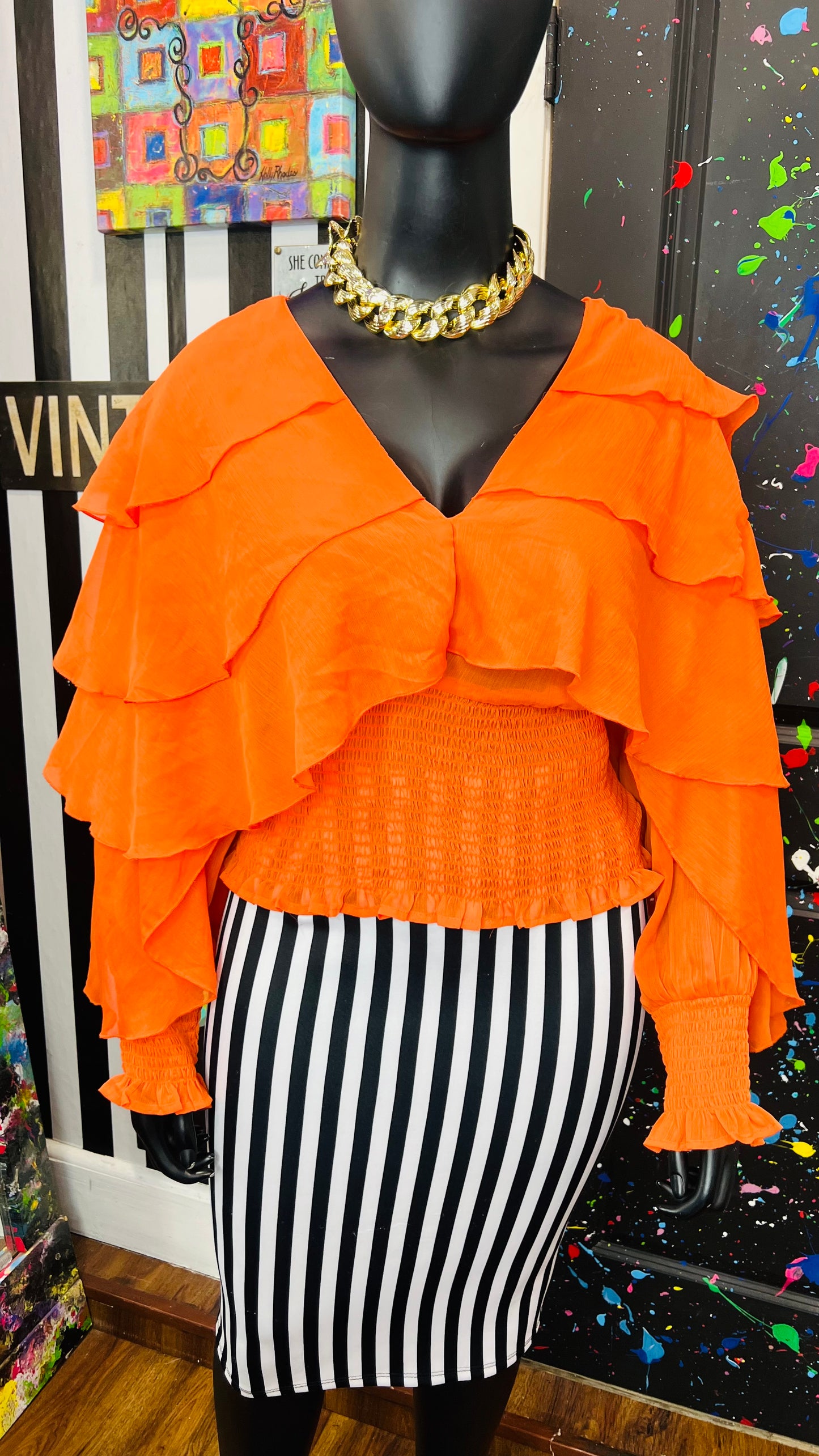 Vintage Inspired Flowly Blouse (22)