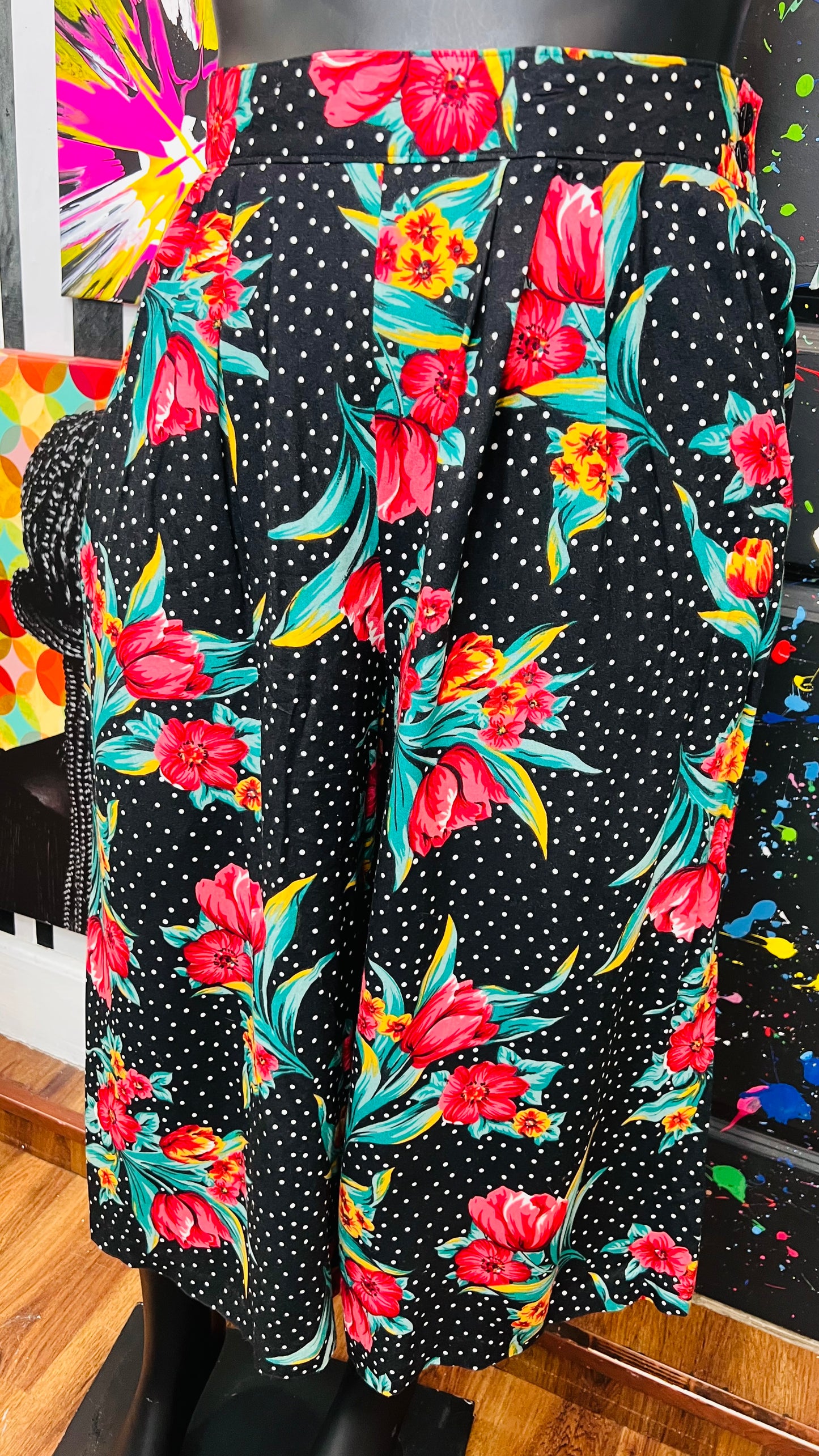 Vintage Polka Dot & Floral Gaulchos (18)