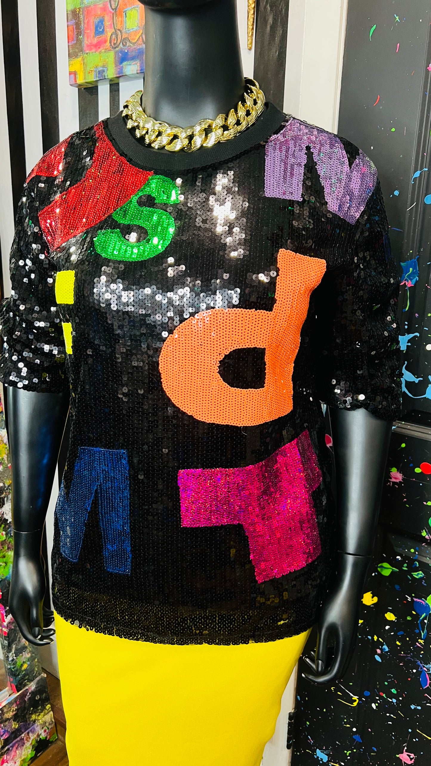Super Fun Sequin Letter Blouse (18/20)