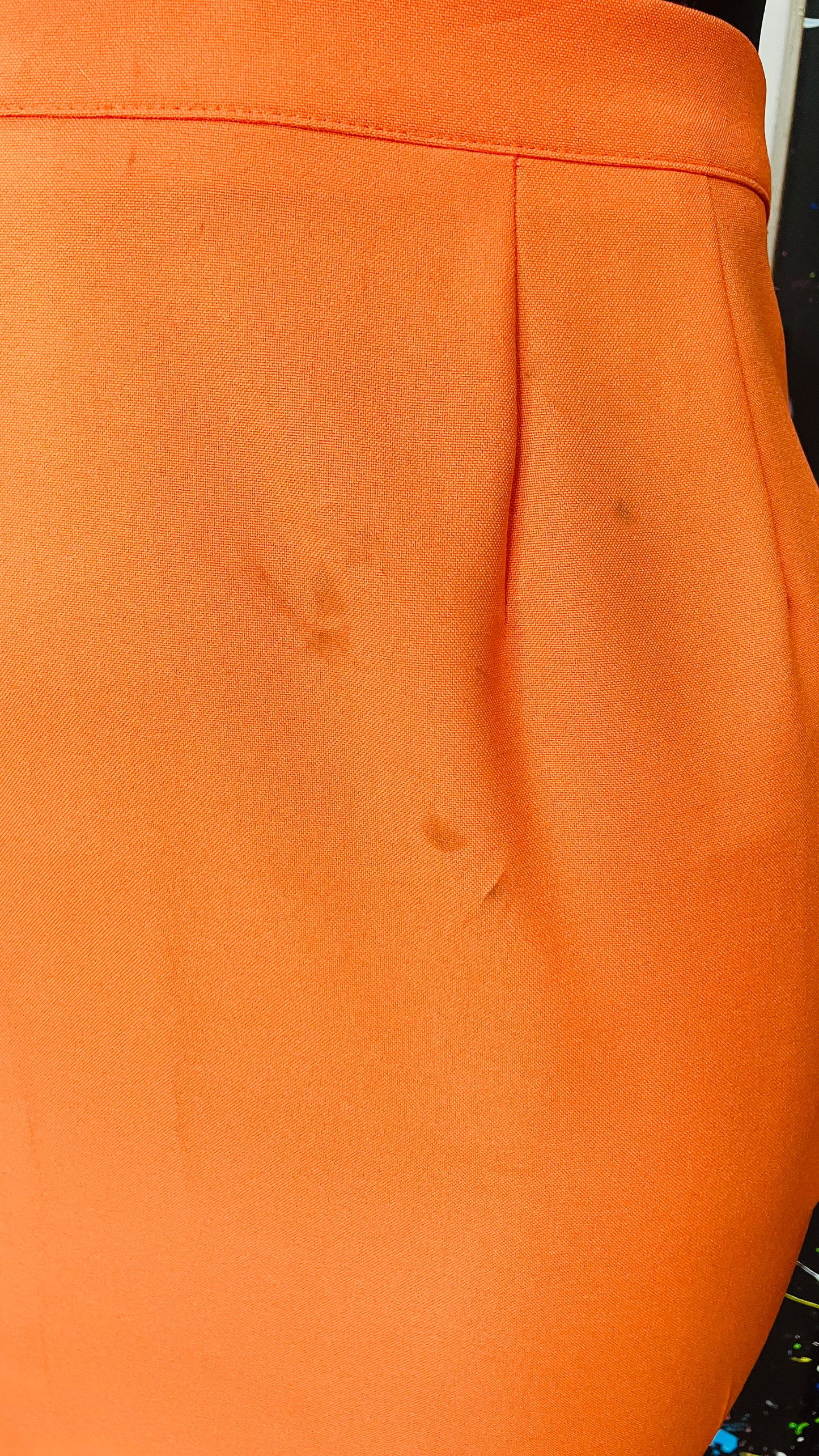 Vintage Orange Skirt Suit (18W)