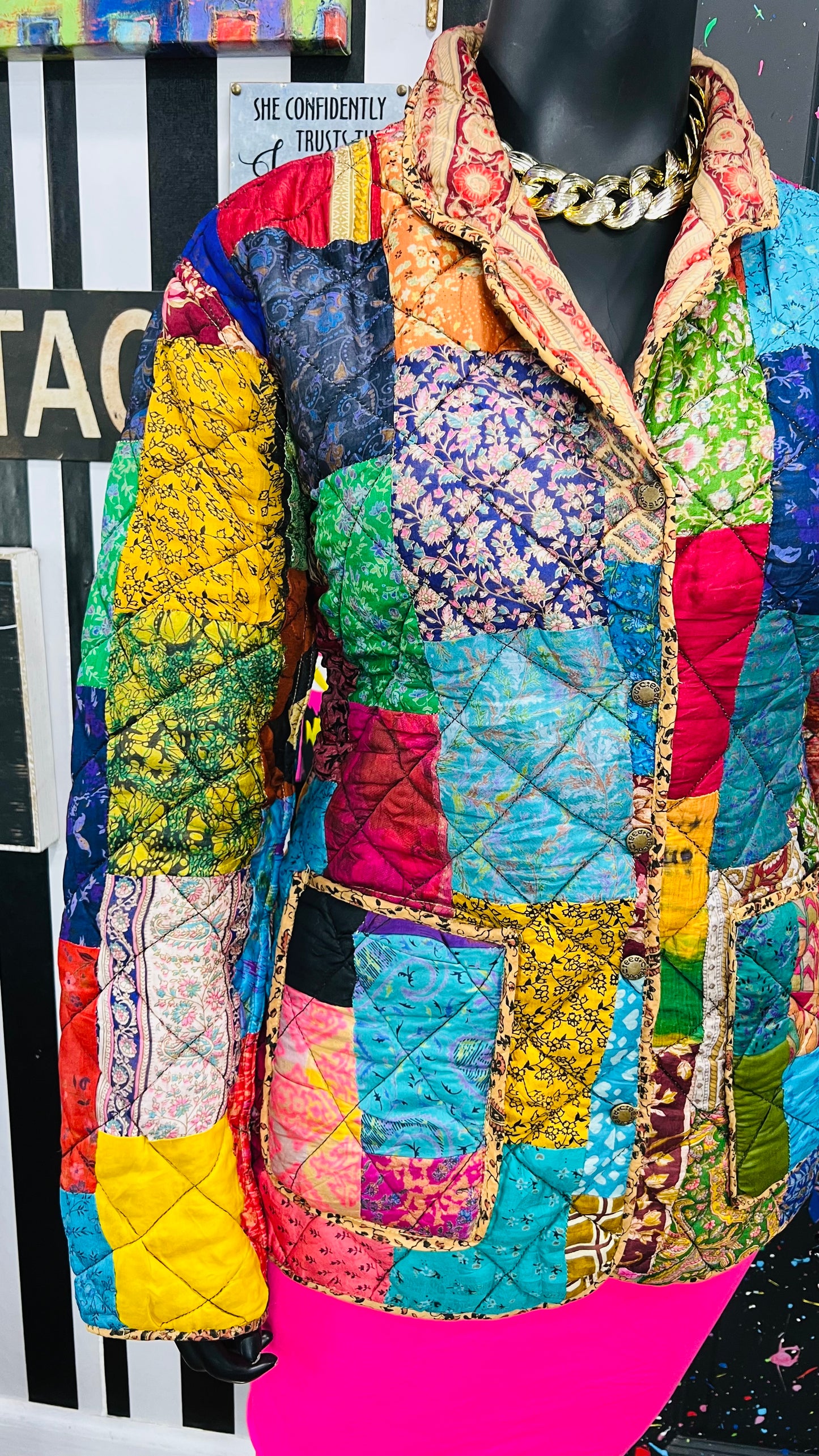 Vintage Patchwork Reversible Jacket (16)