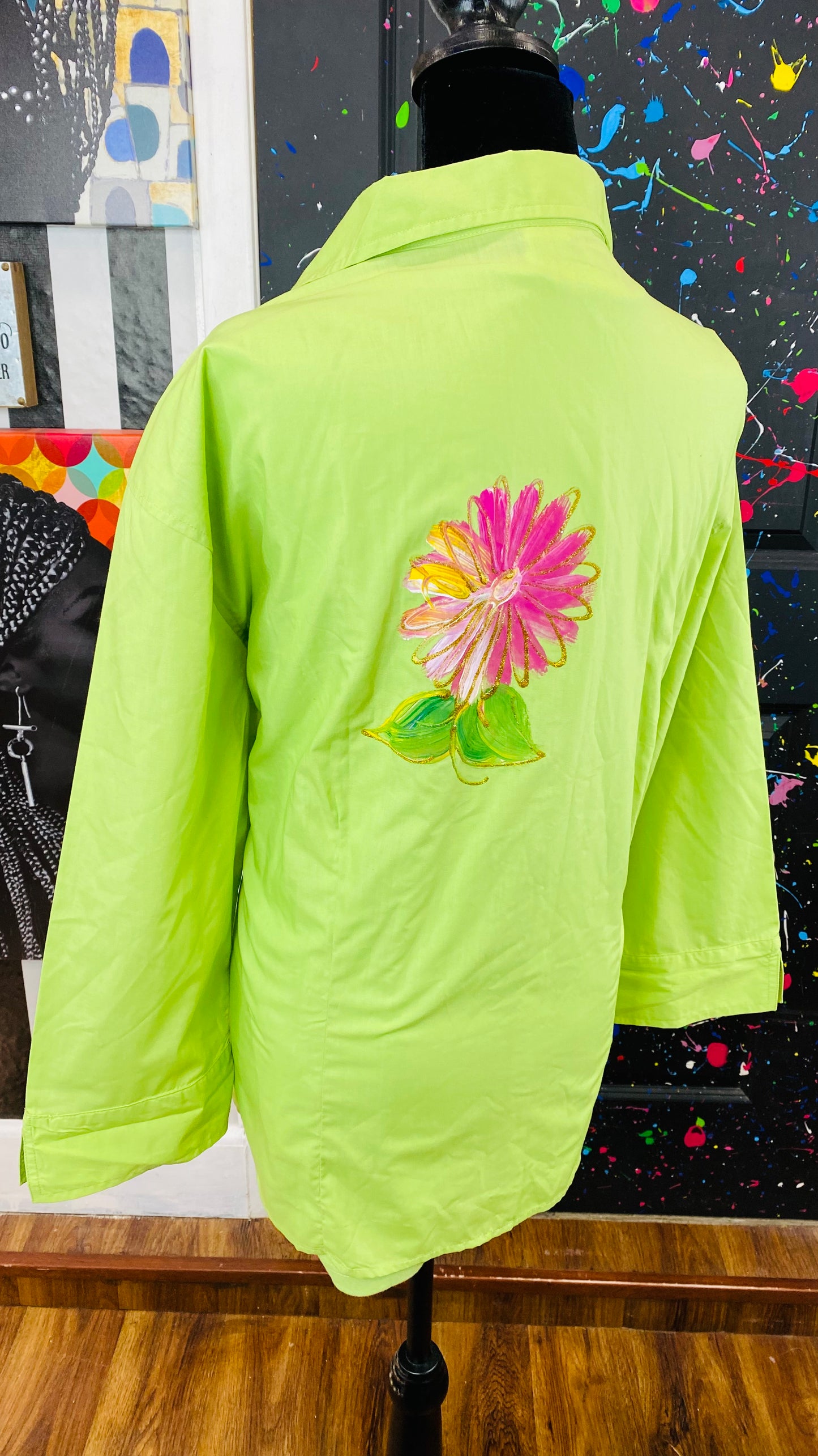 Vintage 3/4 Sleeve 2pc Blouse