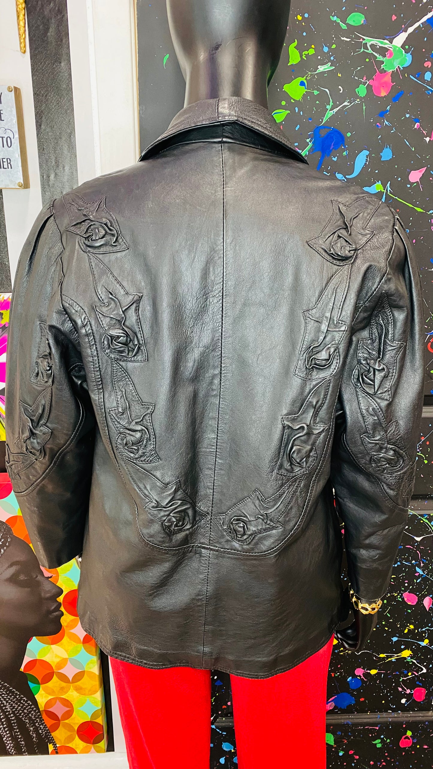 Vintage Rose Genuine Leather Jacket (16)