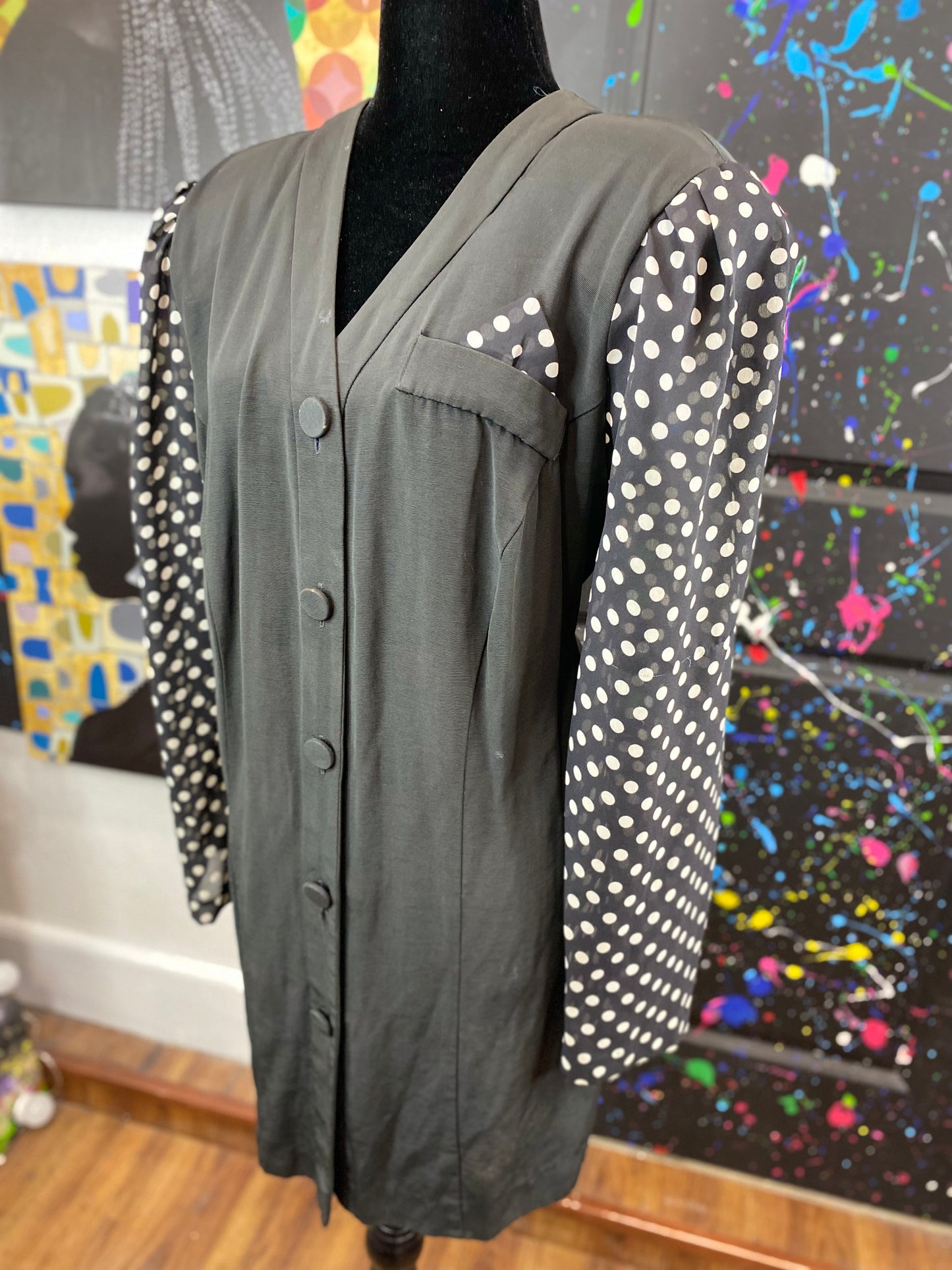Vintage Sheer Sleeve Blouse