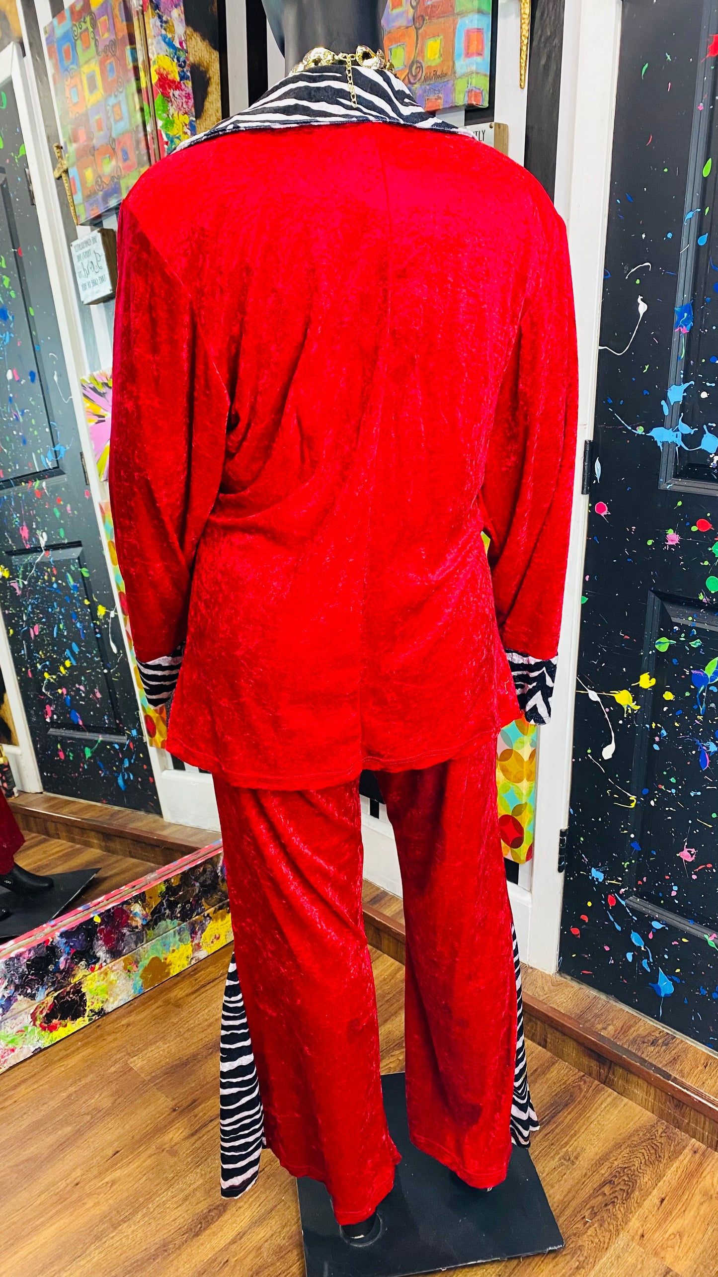 Red & Zebra Pants Set (22)