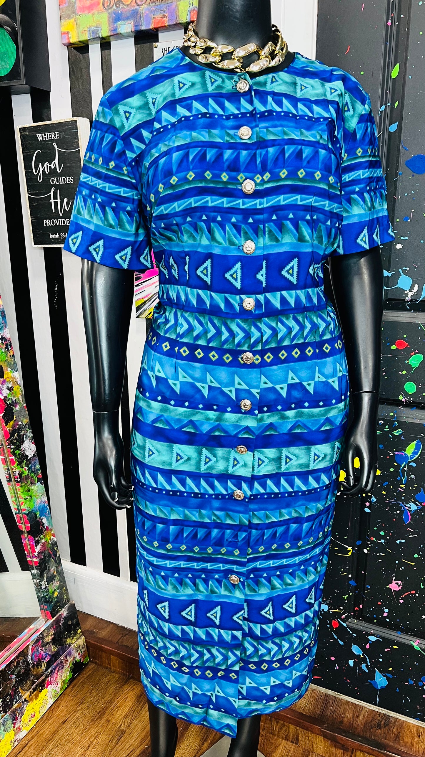 Vintage 90s Secretary Dress (22W)