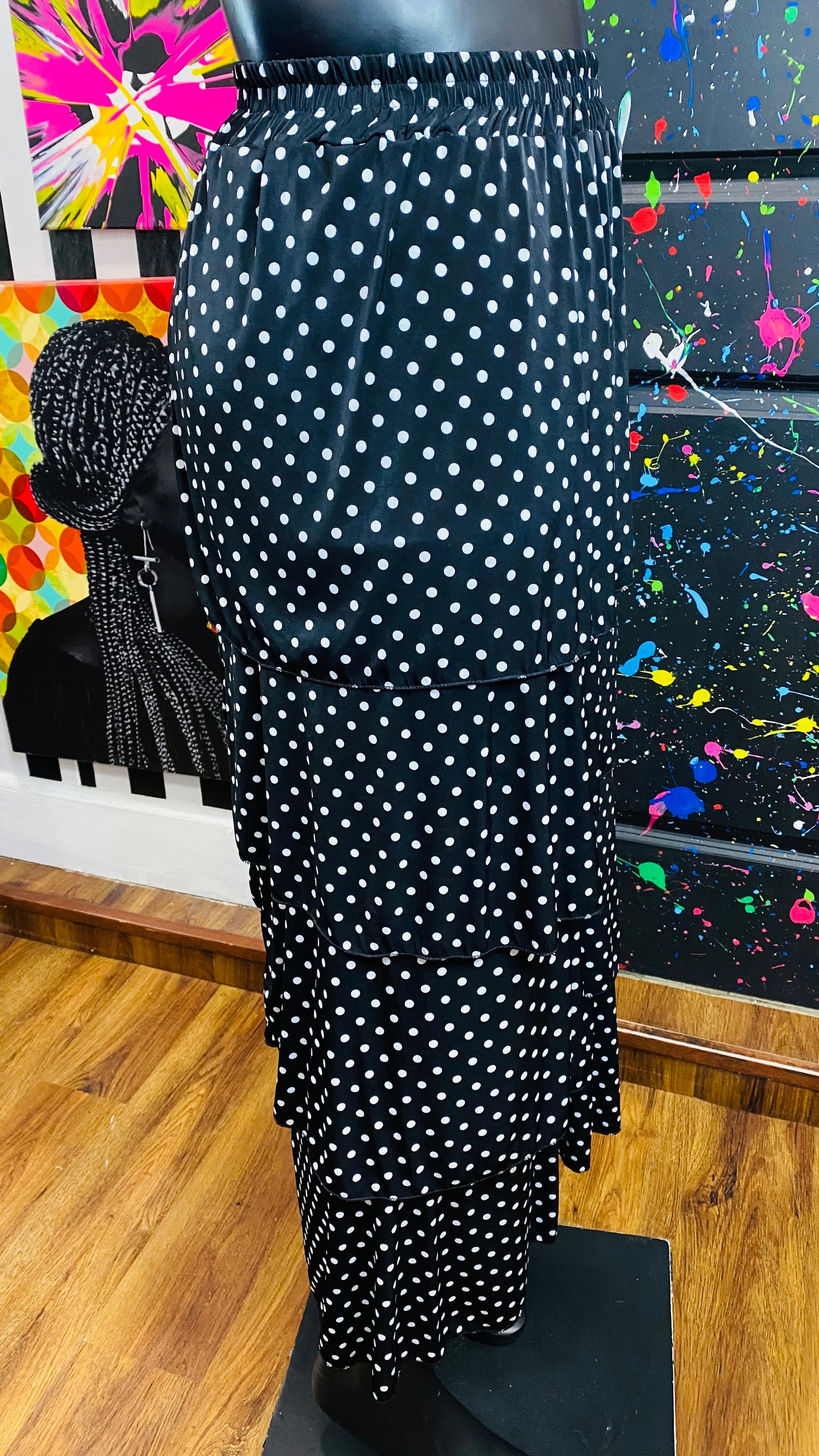 Black & White Layered Skirt (16/18)
