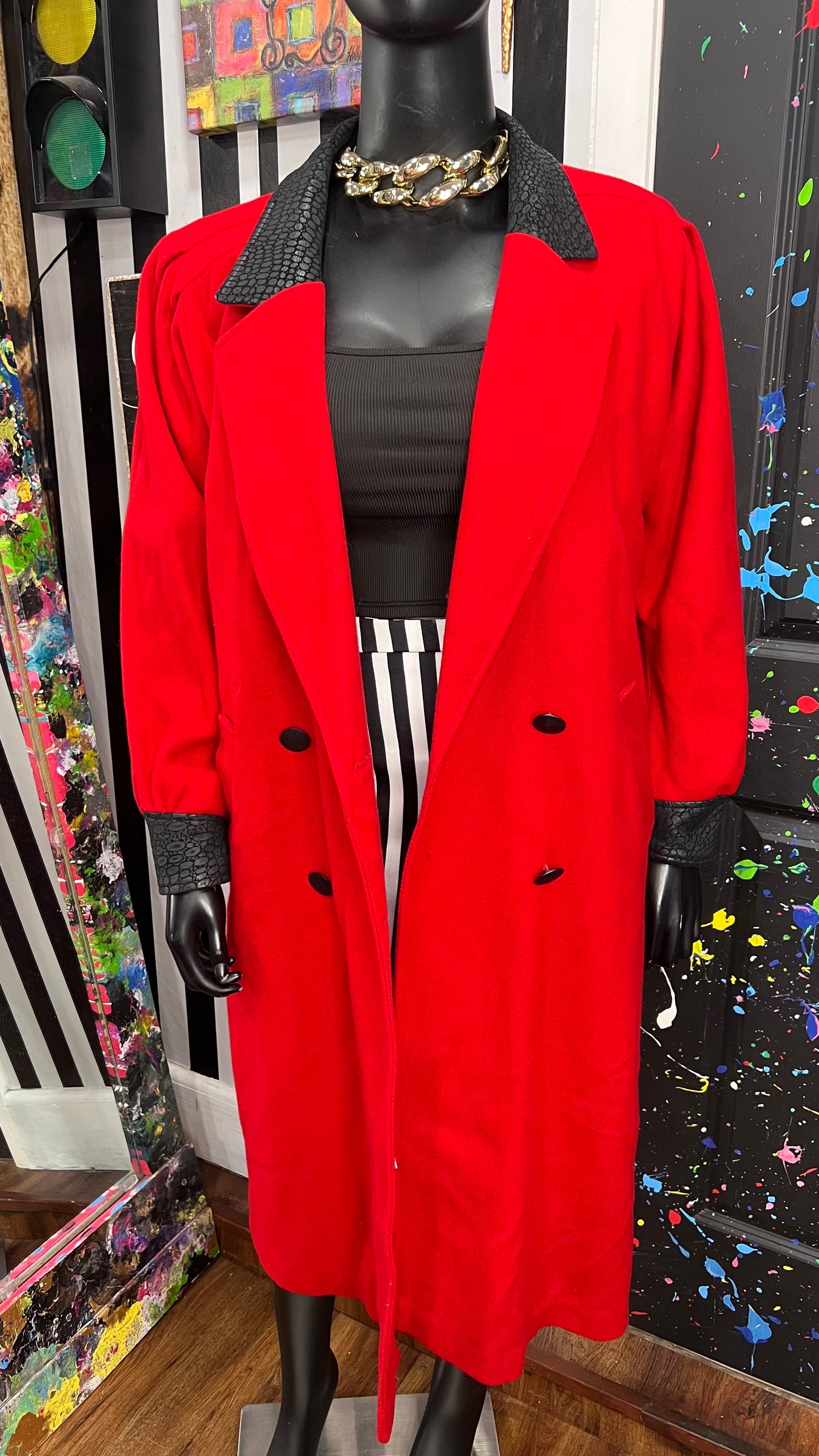 Vintage Wool Insulated Trench Coat (16)