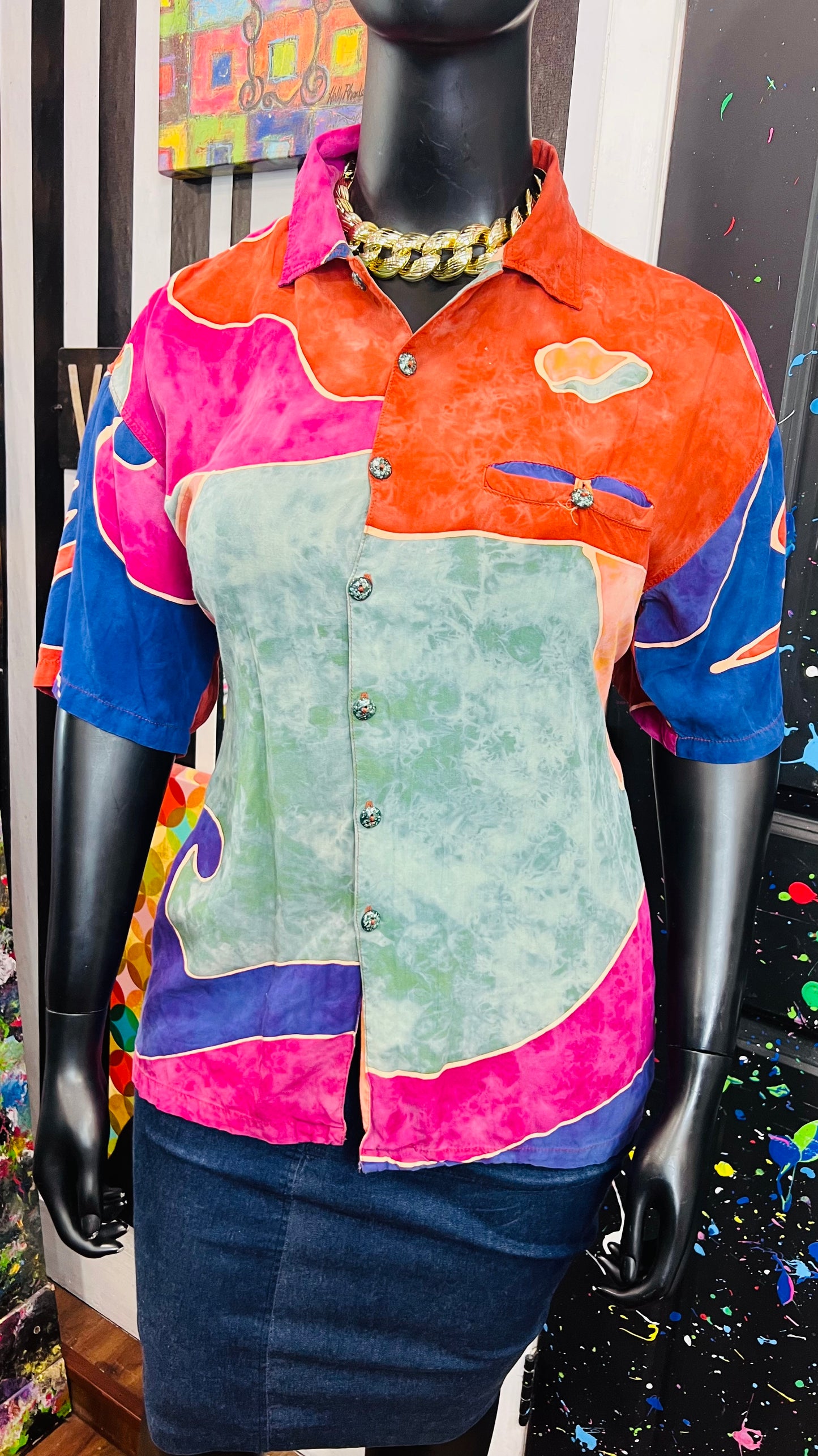 Vintage Rayon ‘Tantrum’ Blouse (18)