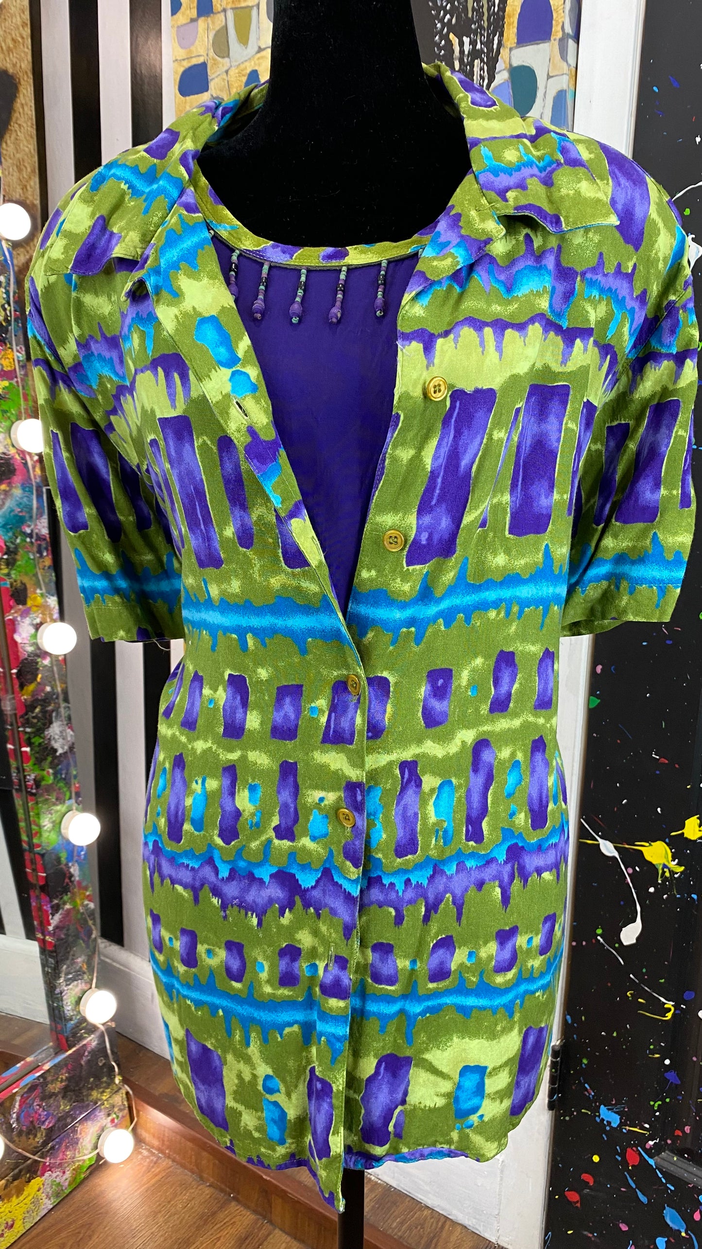 Delores Bell 2pcs Short Sleeve Blouse