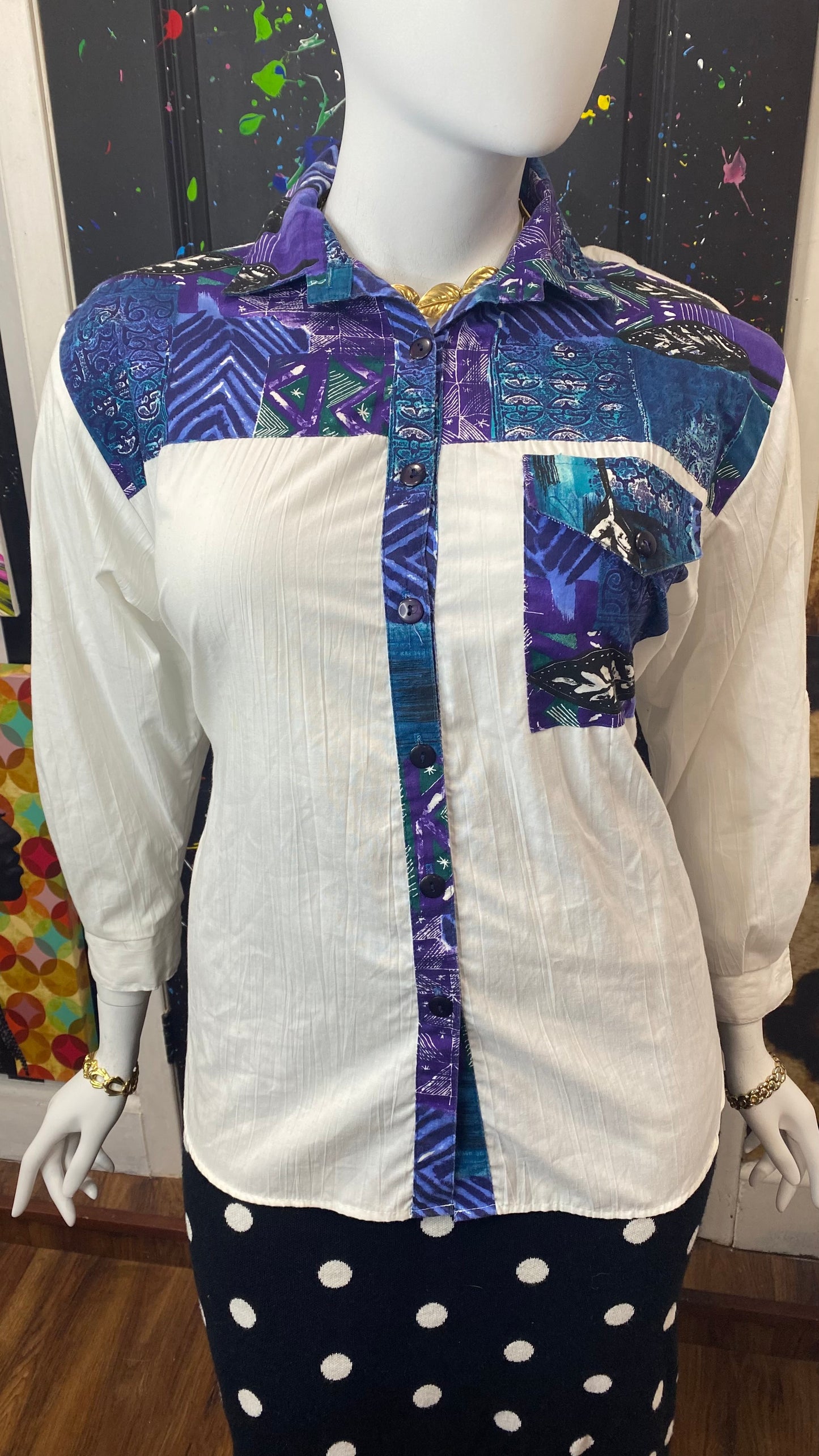 Vintage Abstract Blouse (18)