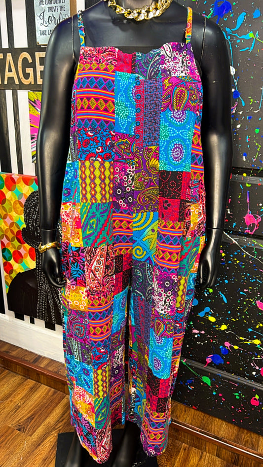 Cotton Mix Print Wide Leg Jumpsuit (16)