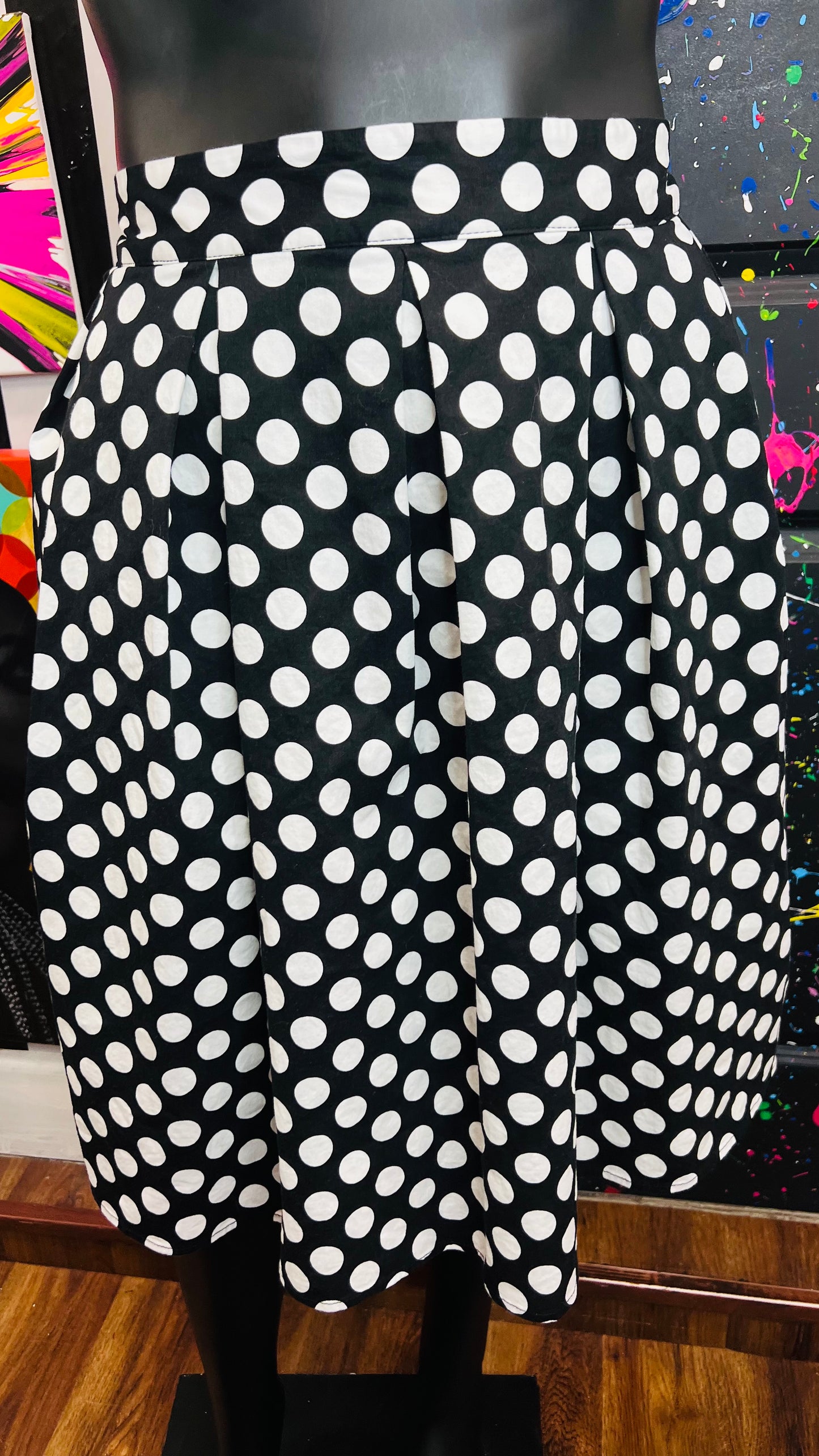 Polka dot Black & White Skirt (20)