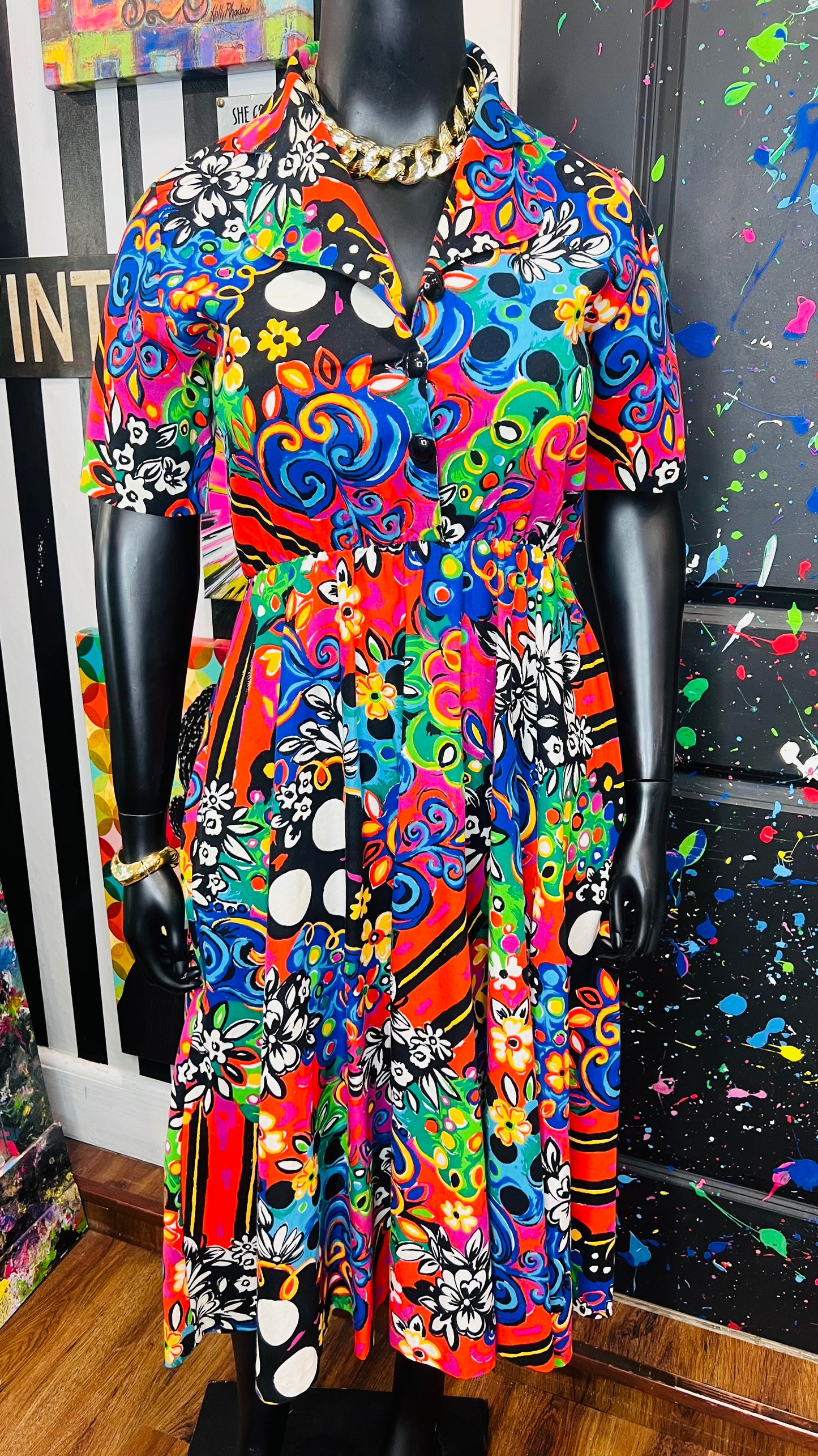 Vintage Abstract 80’s/90’s Dress (12)