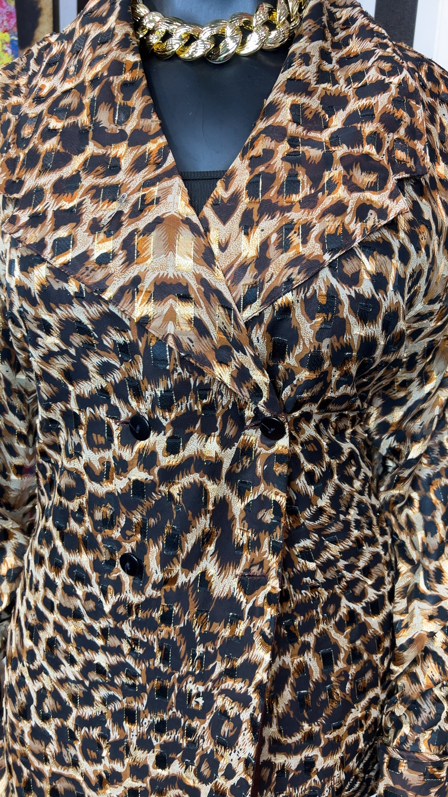 Vintage Animal Print Skirt Set (24)