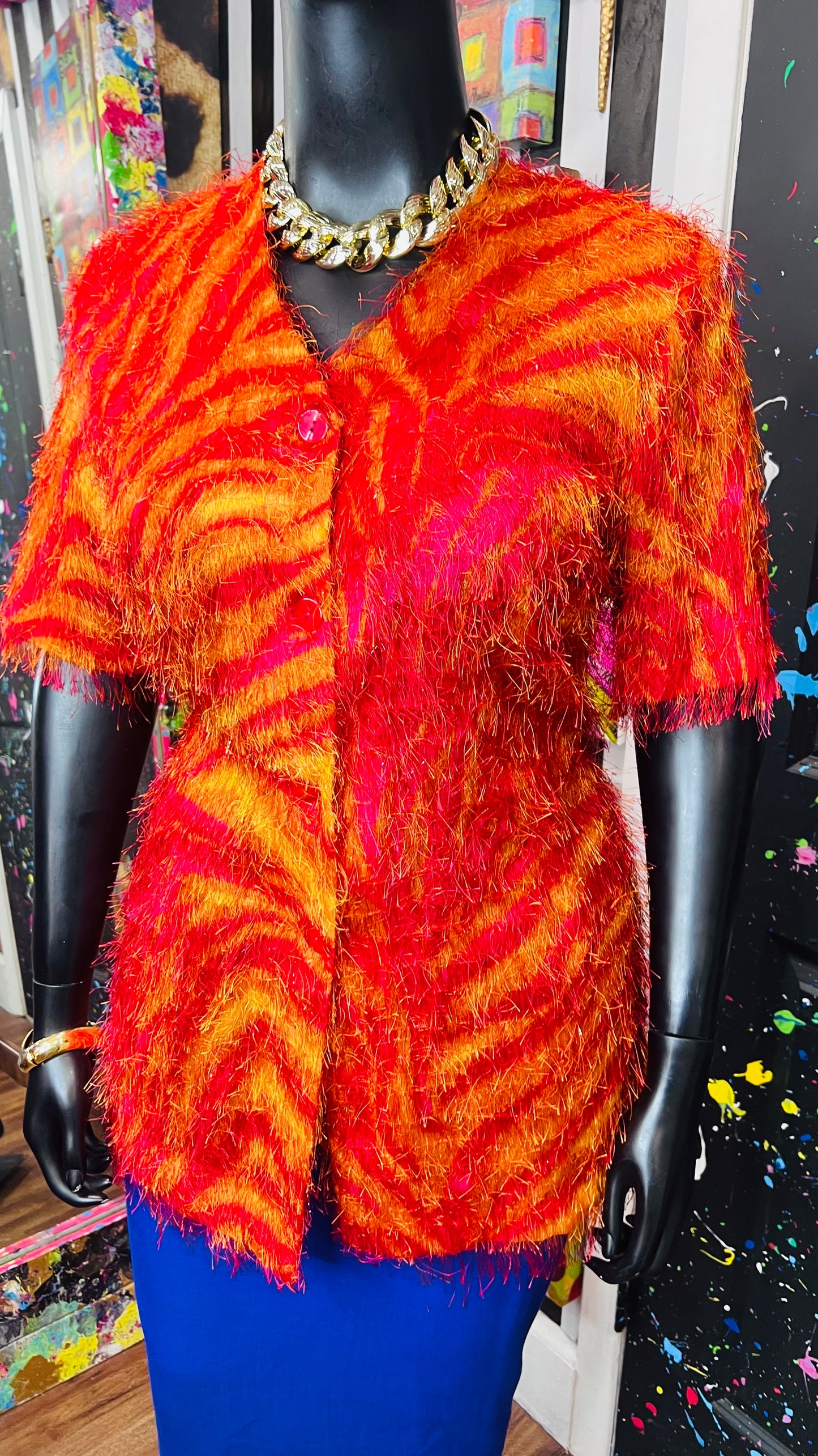 Vintage ‘Strawberry Lemonade’ Shaggy Blouse (18)