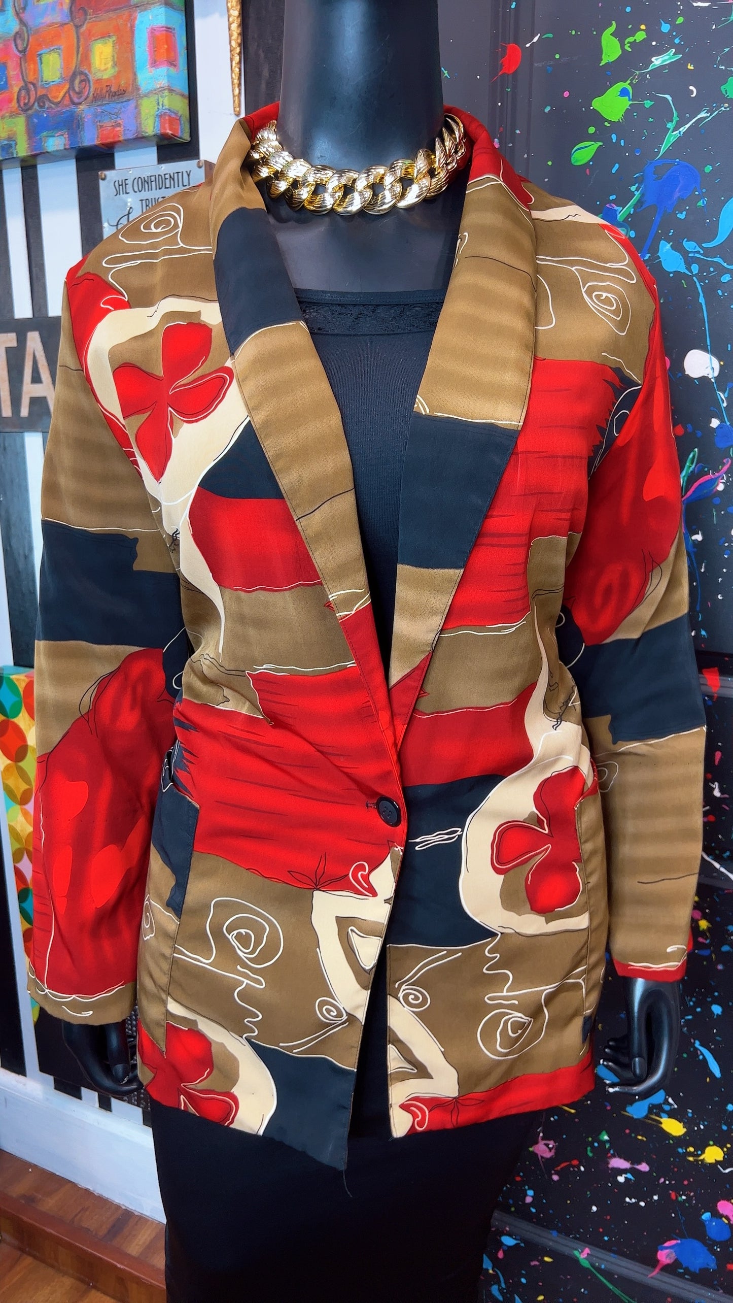 Vintage 90’s Abstract Blazer (24)