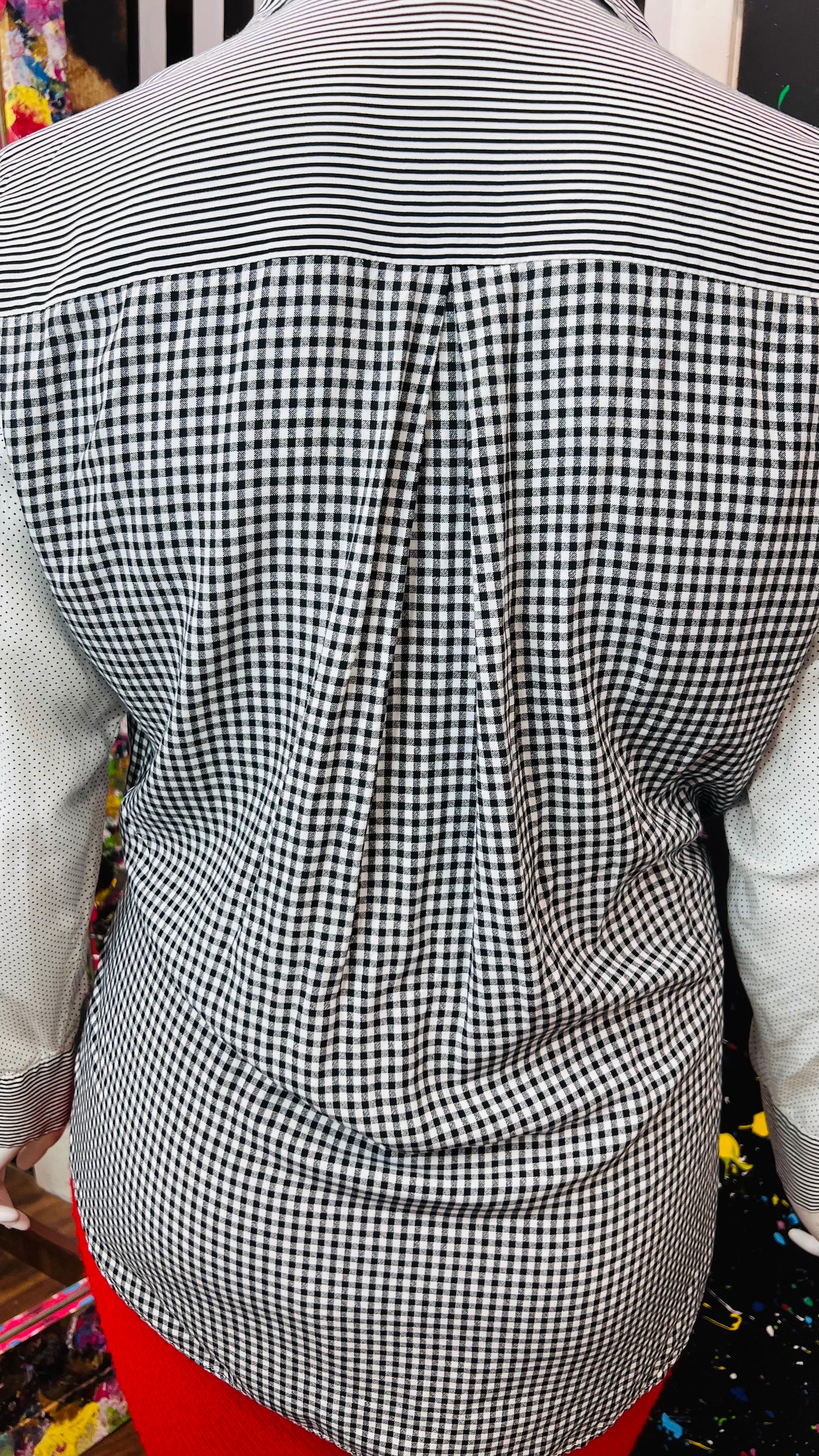 Lane Bryant Mix Black & White Print Blouse (18/20)