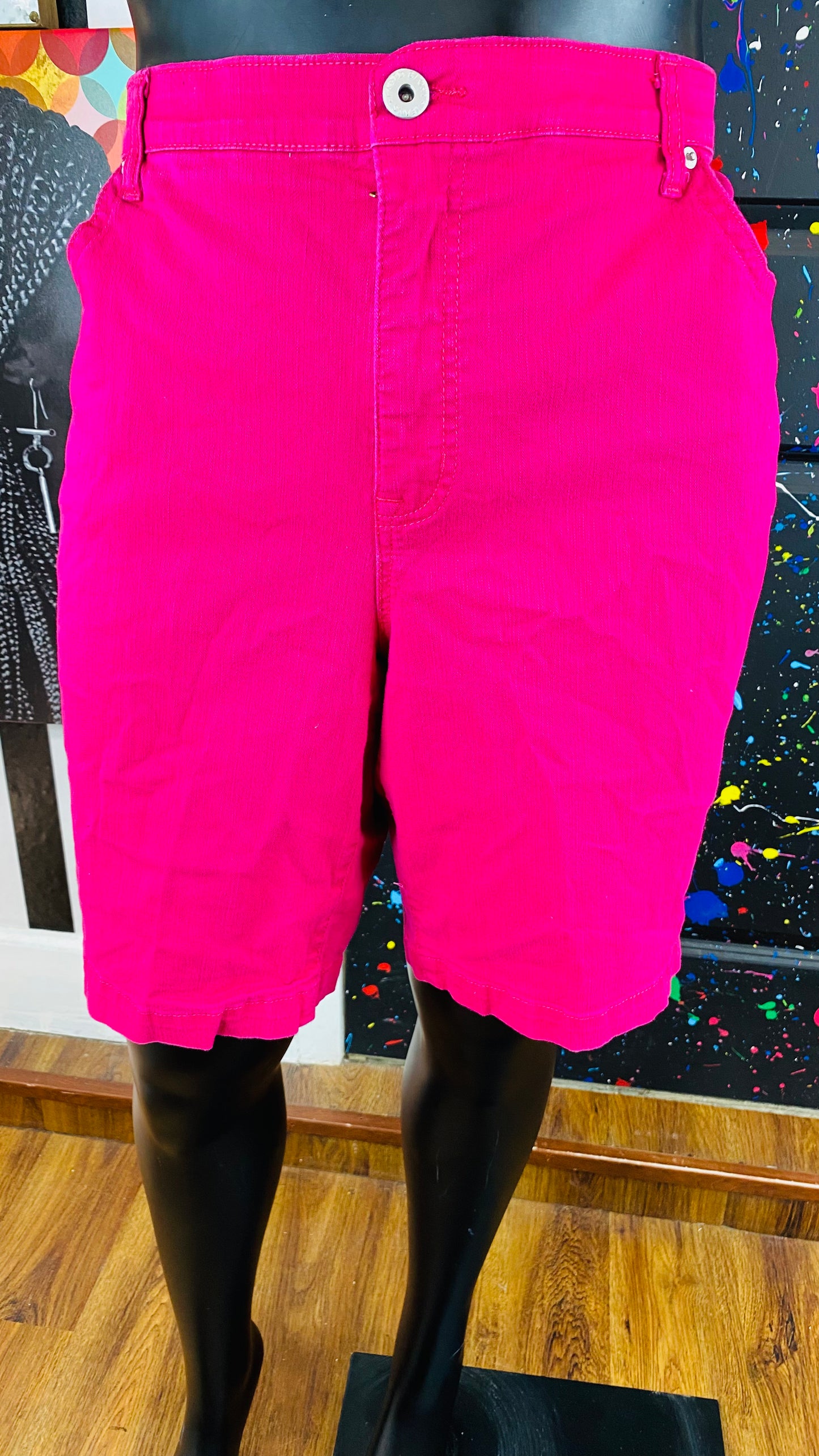 Vintage Y2K Pink Denim Shorts