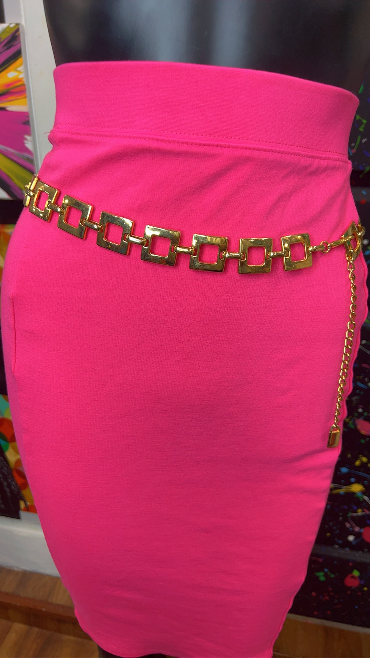 Vintage Gold ‘Boxy’ Chain Belt