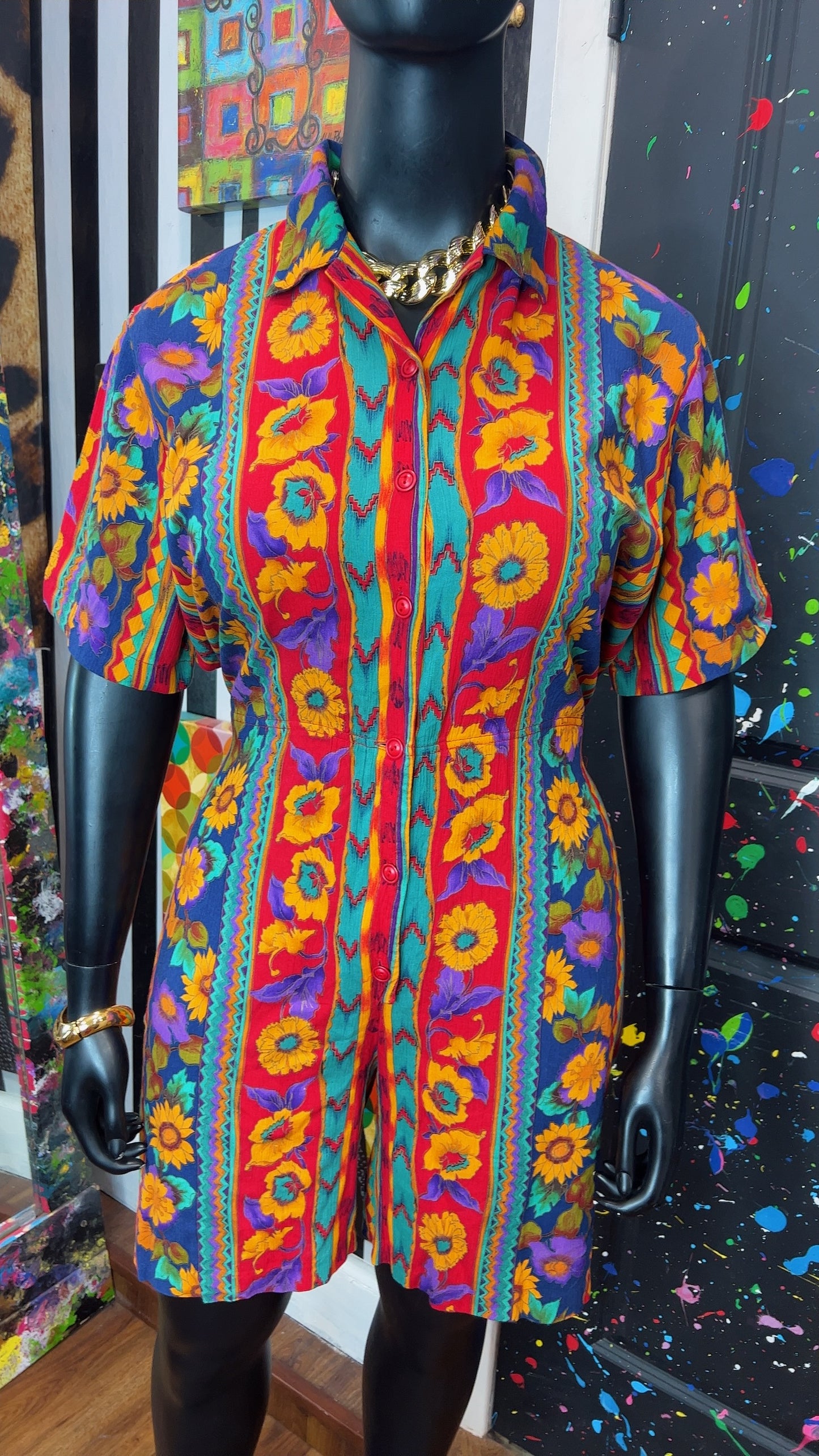 Vintage Floral Rayon Romper (18)