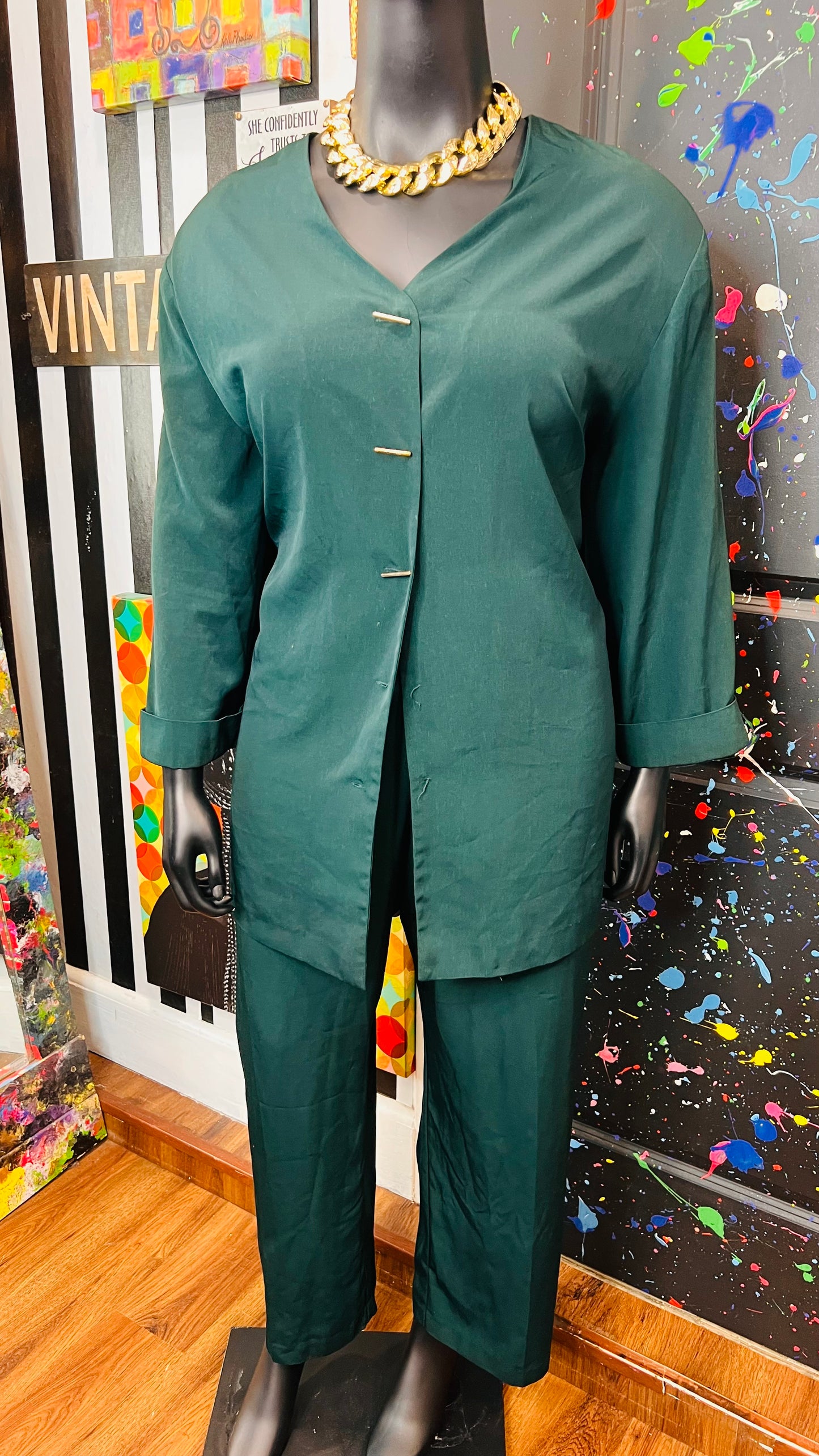 Vintage Green Pants Set (30W)