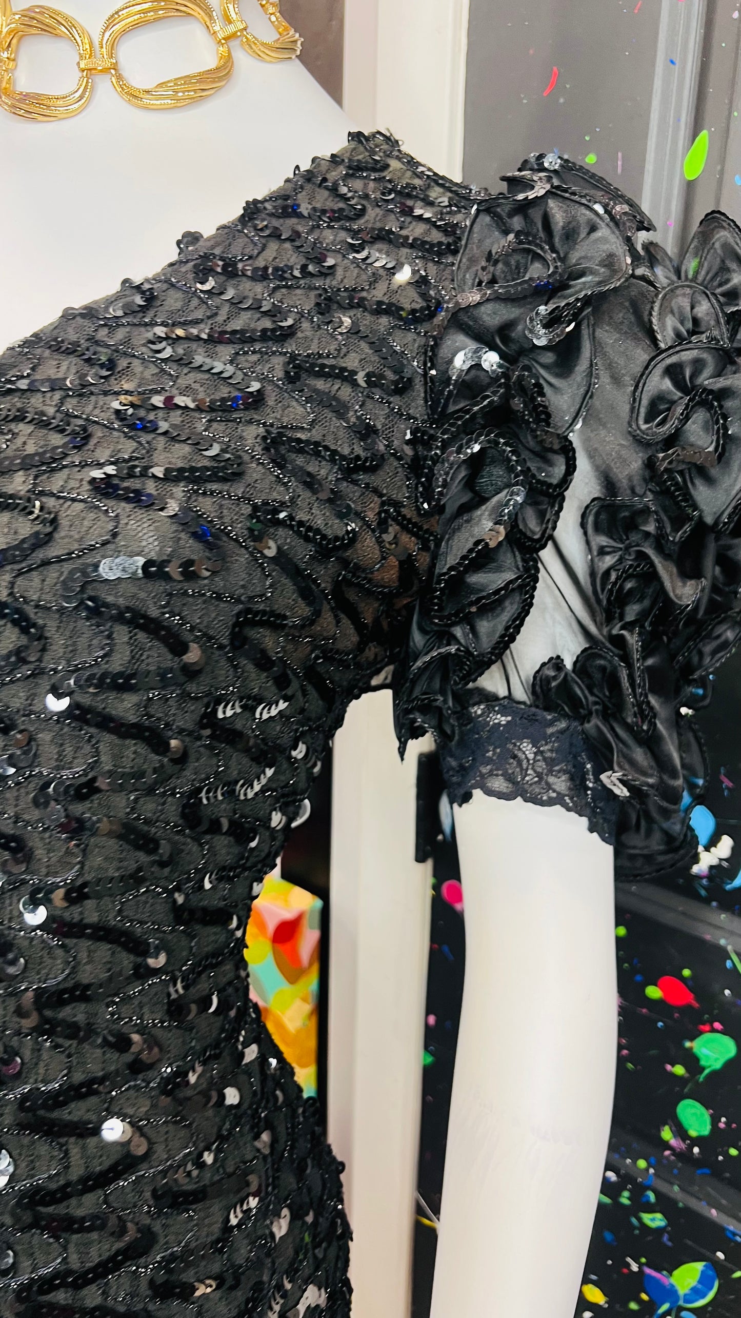 Vintage Sequin Formal Dress (14)