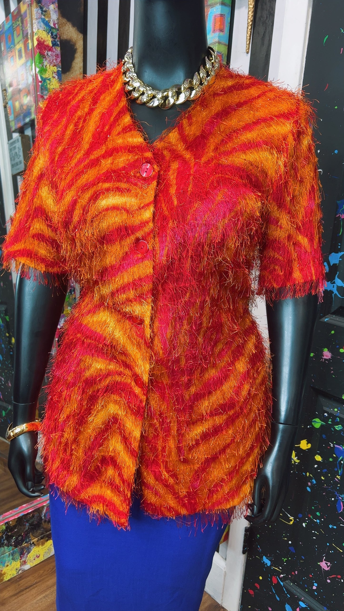Vintage ‘Strawberry Lemonade’ Shaggy Blouse (18)