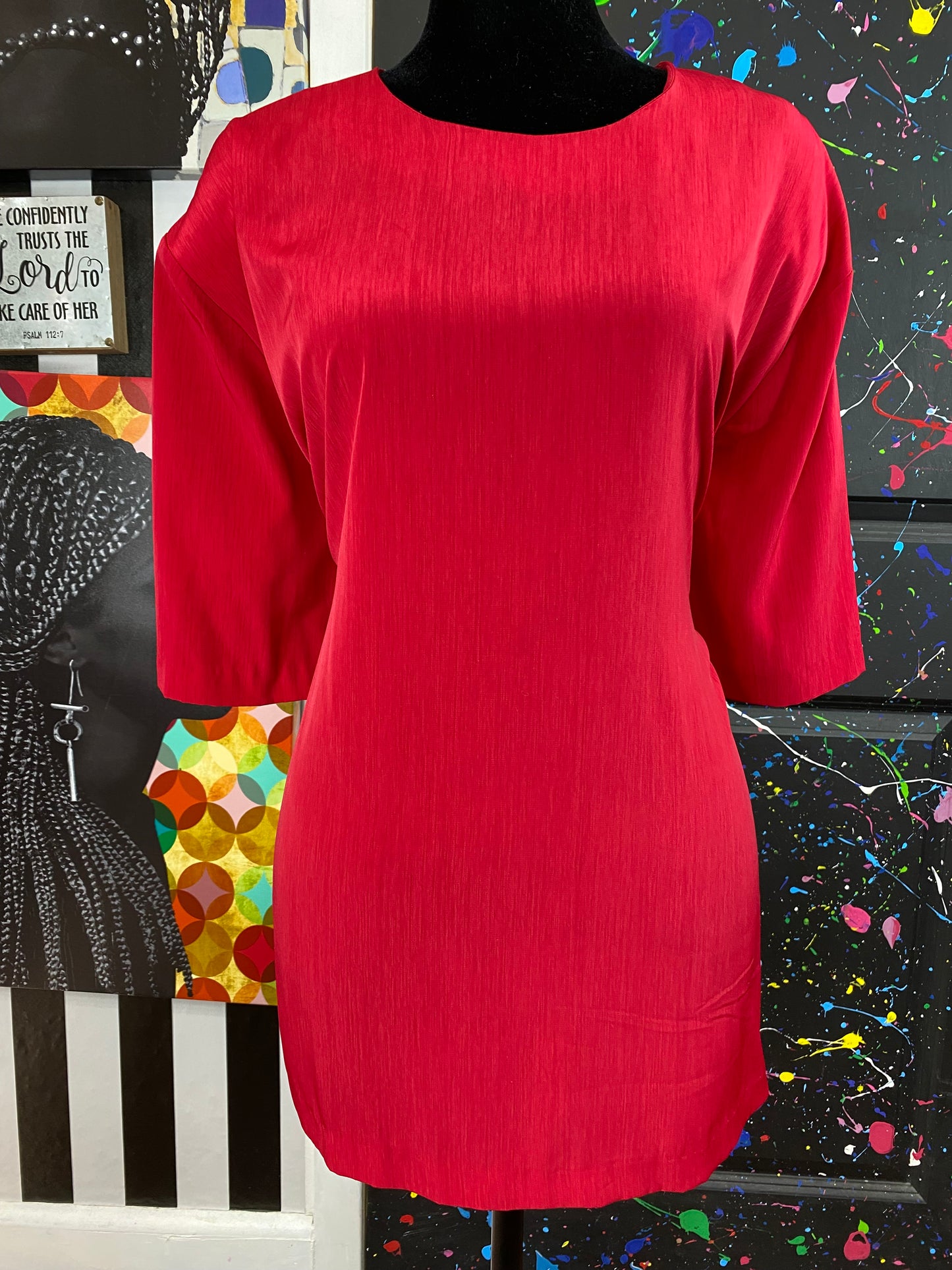 Vintage Red S.G. Sport Short Sleeve Blouse