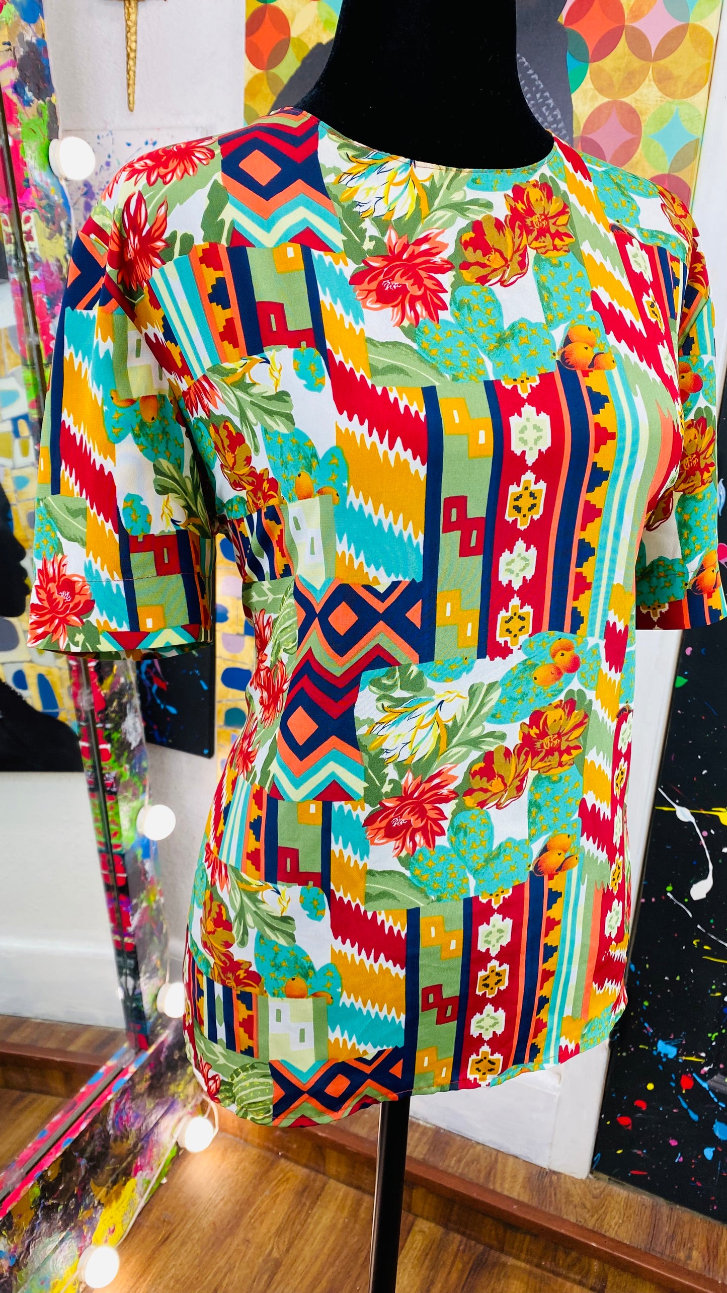 Vintage Short Sleeve Blouse