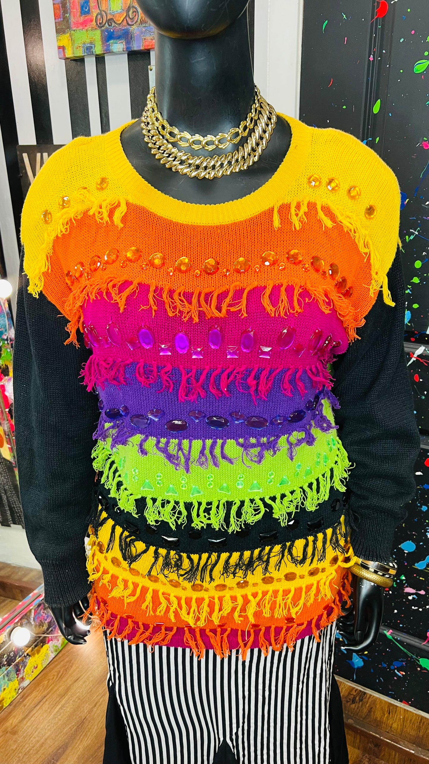 Vintage Shaggy & Jewel Sweater (20)