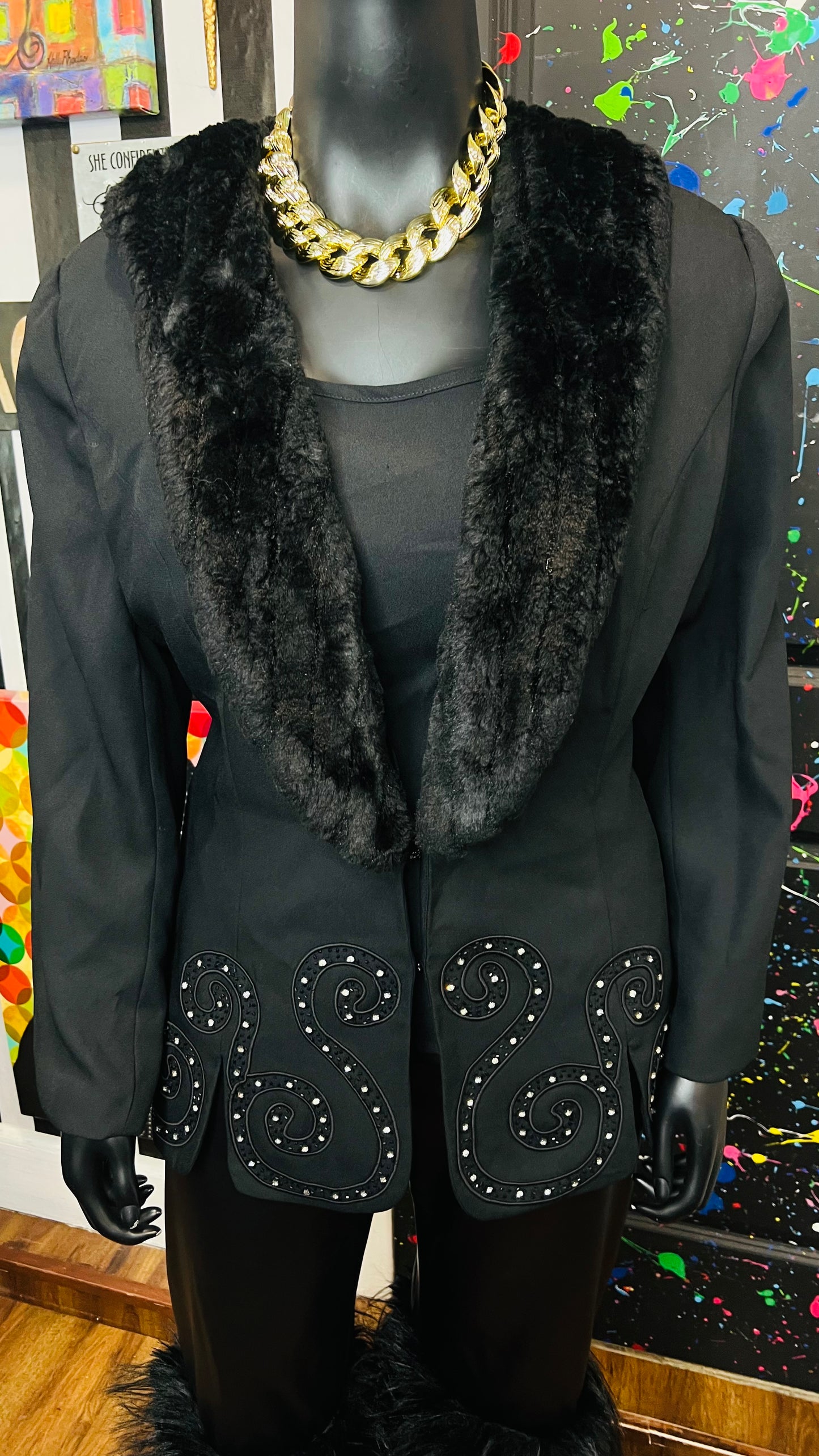 Vintage Unique Statement Blazer (20)