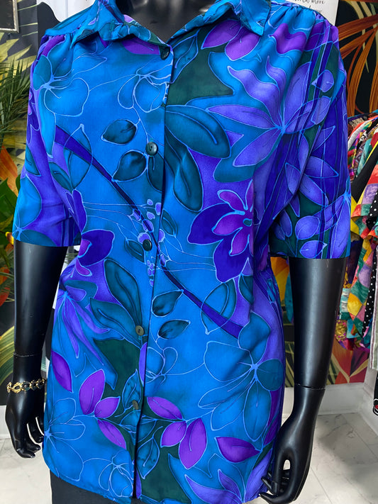 Vintage A Personal Touch Short Sleeve Blouse