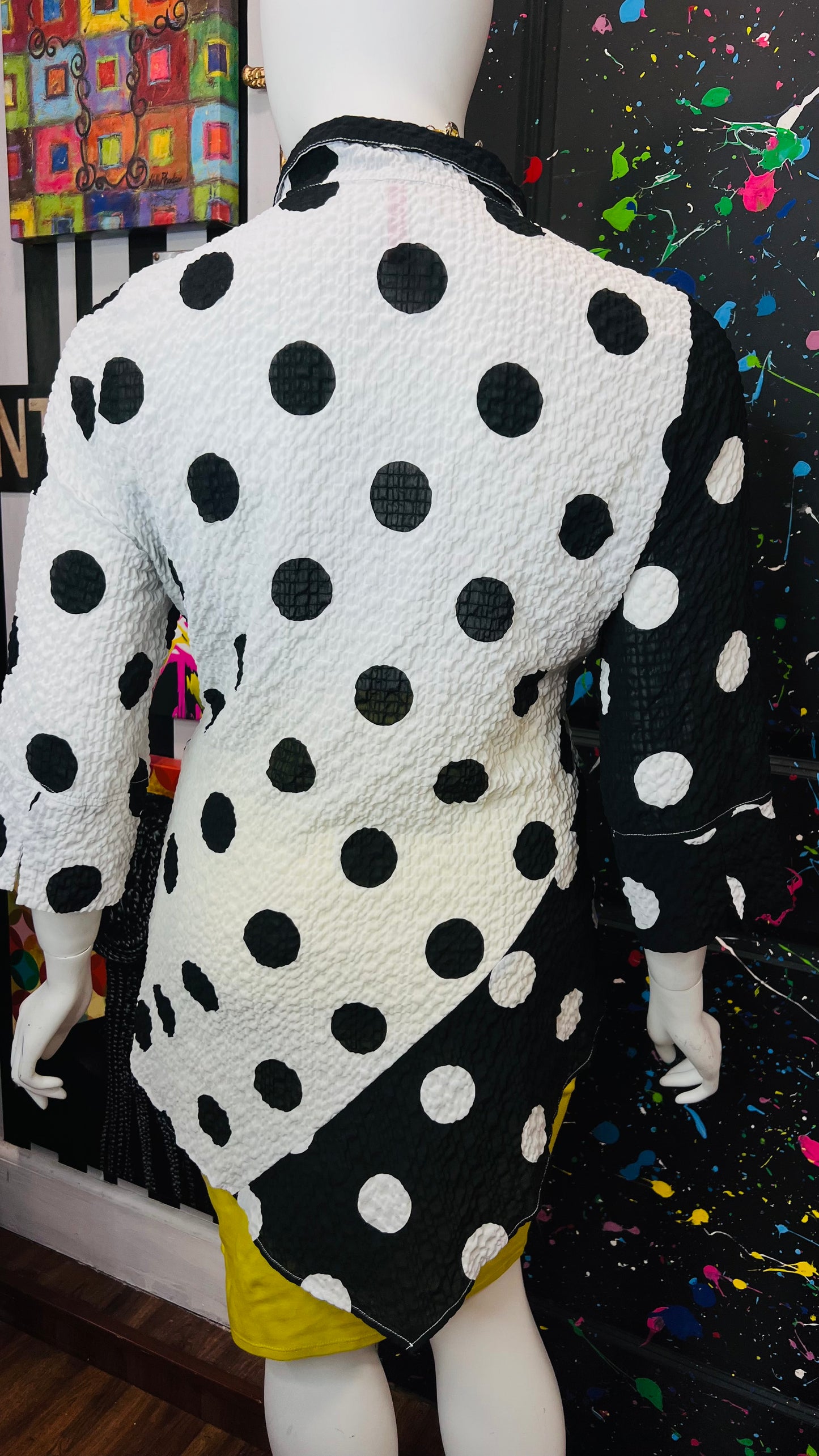 Black & White Polka Dot Blouse (22)