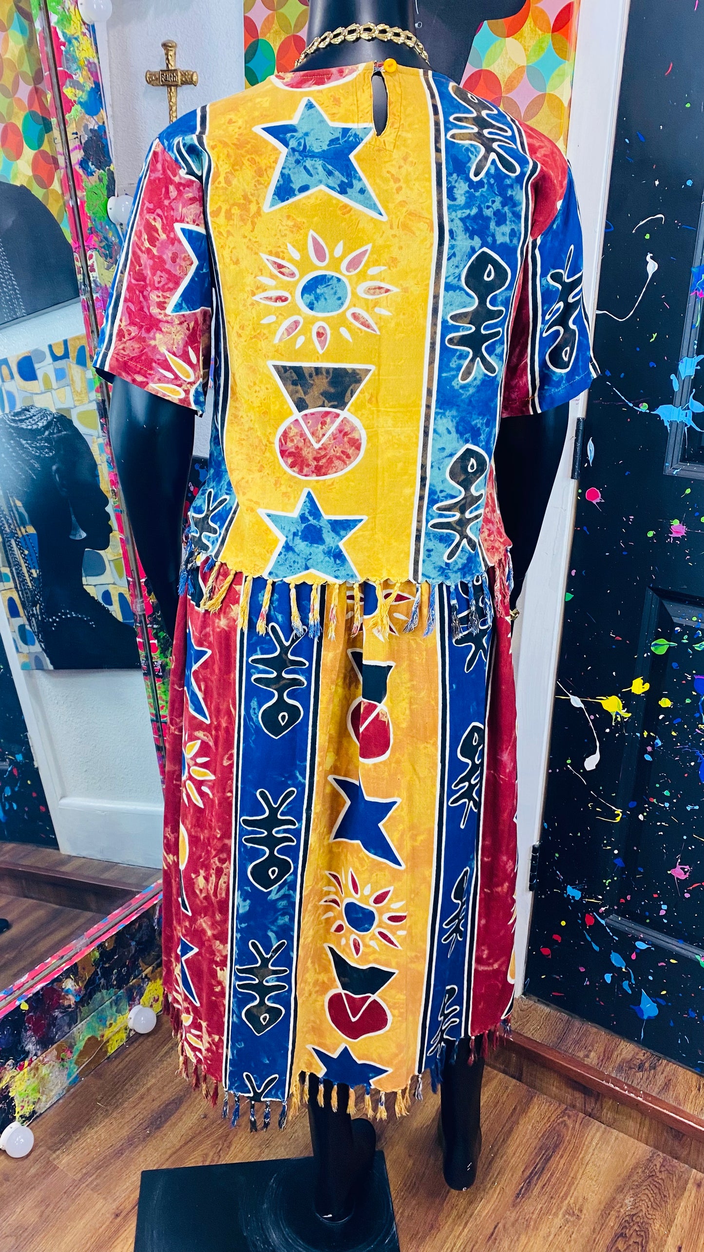 Vintage 2 piece Skirt Set